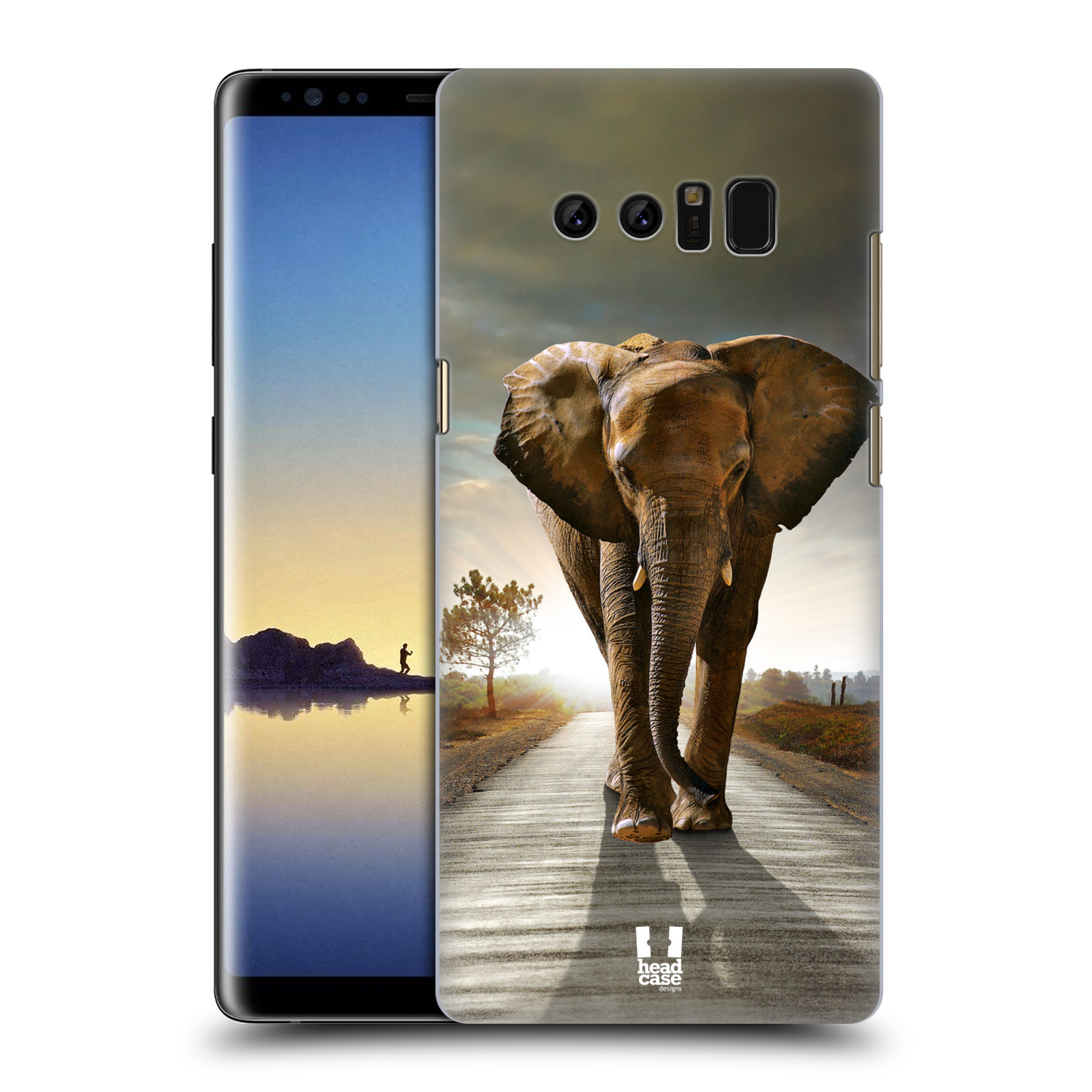 Zadní obal pro mobil Samsung Galaxy Note 8 - HEAD CASE - Svět zvířat kráčející slon