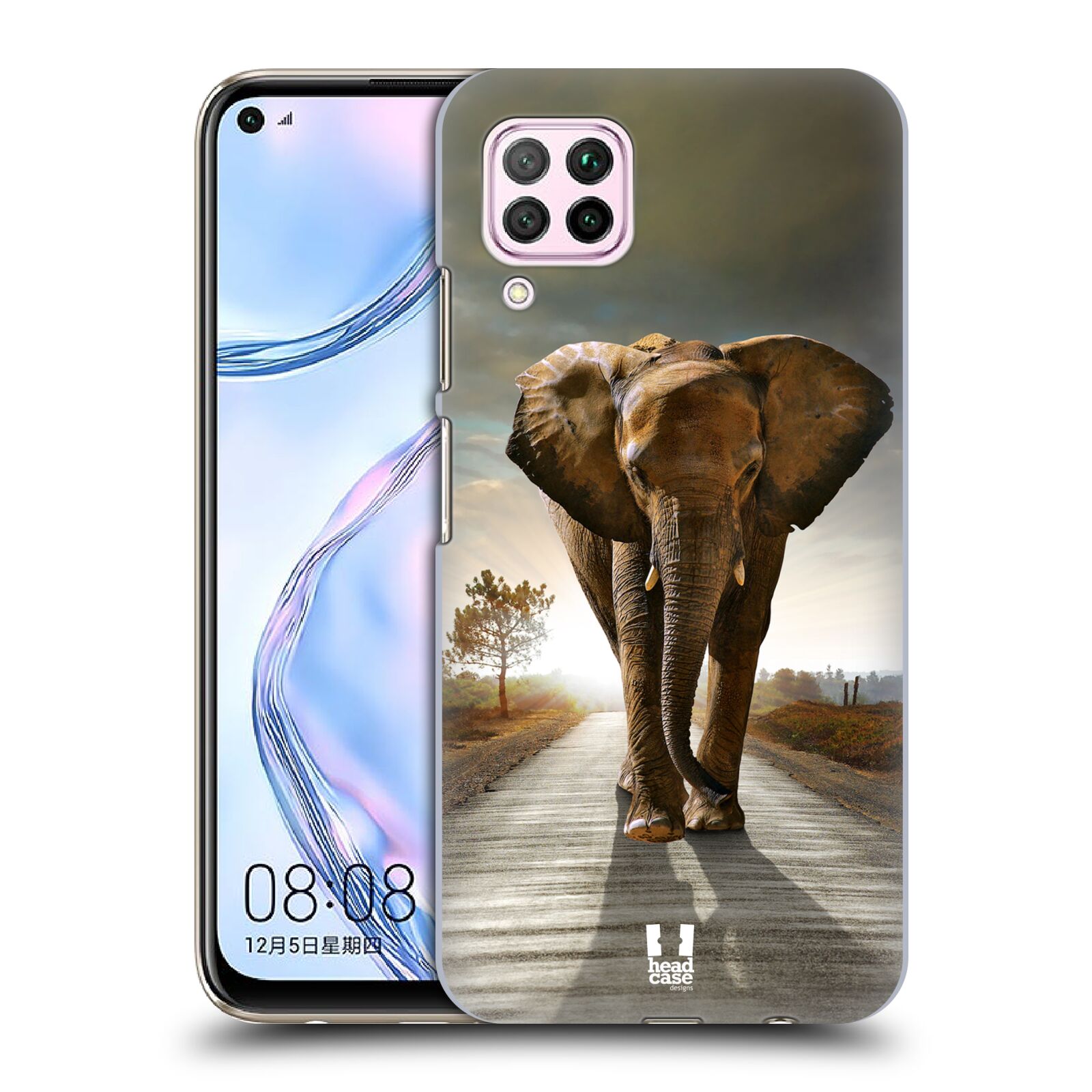 Zadní obal pro mobil Huawei P40 LITE - HEAD CASE - Svět zvířat kráčející slon