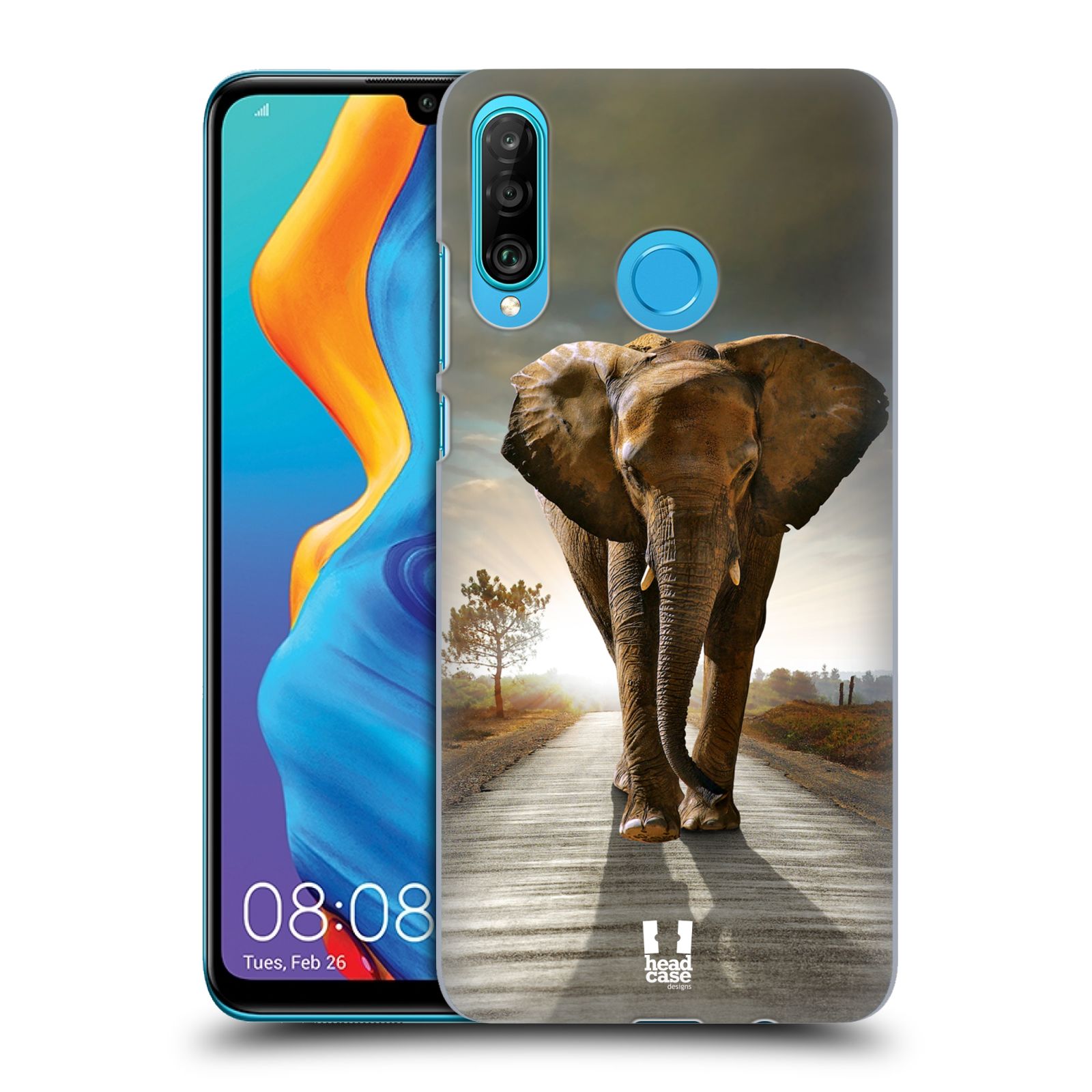 Zadní obal pro mobil Huawei P30 LITE - HEAD CASE - Svět zvířat kráčející slon