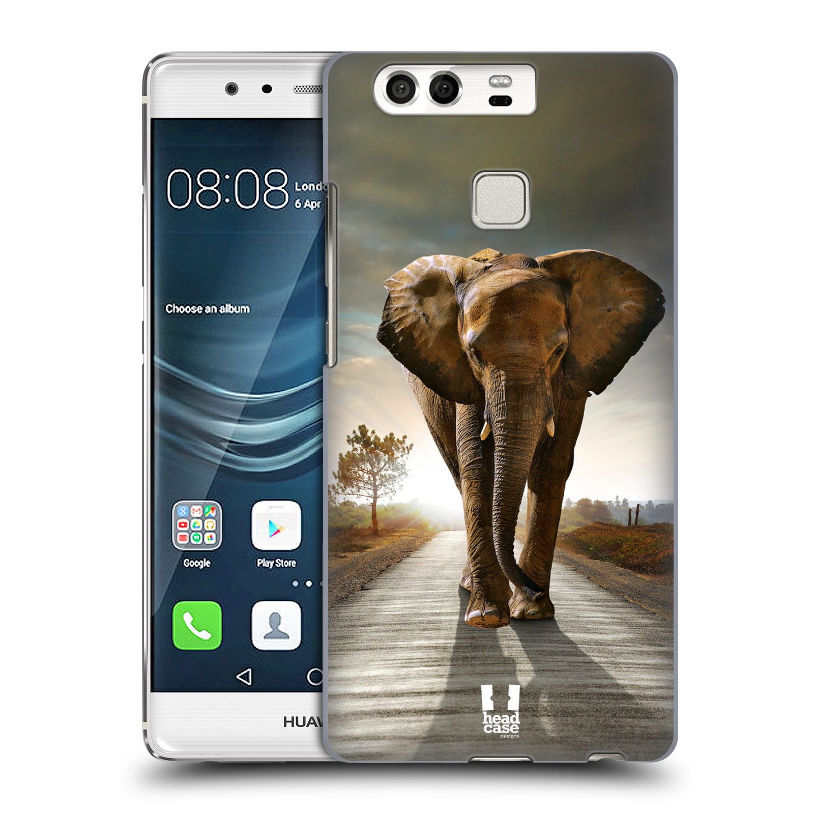 HEAD CASE plastový obal na mobil Huawei P9 / P9 DUAL SIM vzor Divočina, Divoký život a zvířata foto AFRIKA KRÁČEJÍCI SLON