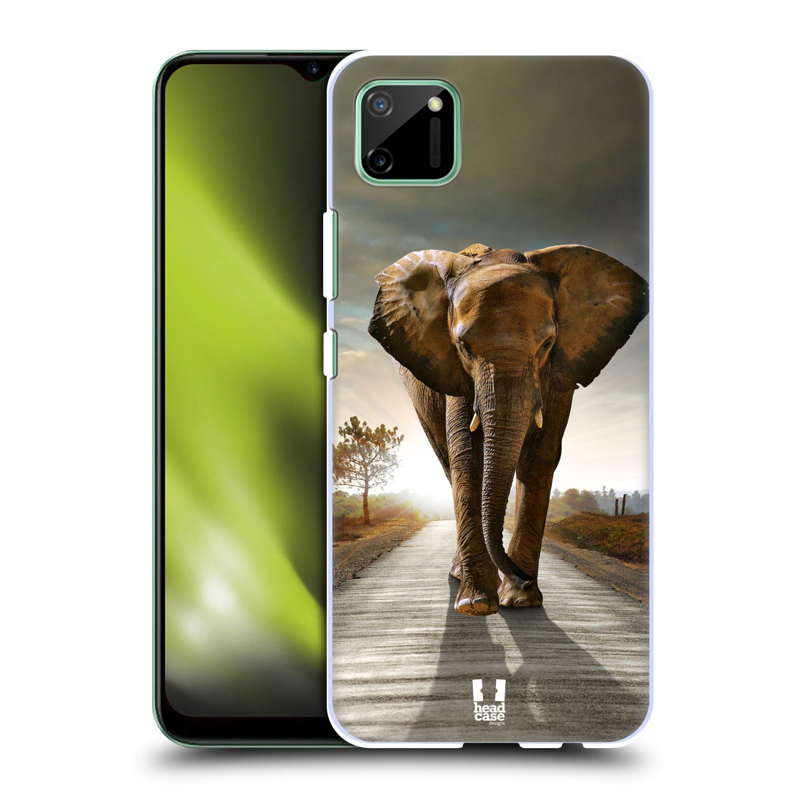 Zadní obal pro mobil Realme C11 - HEAD CASE - Svět zvířat kráčející slon