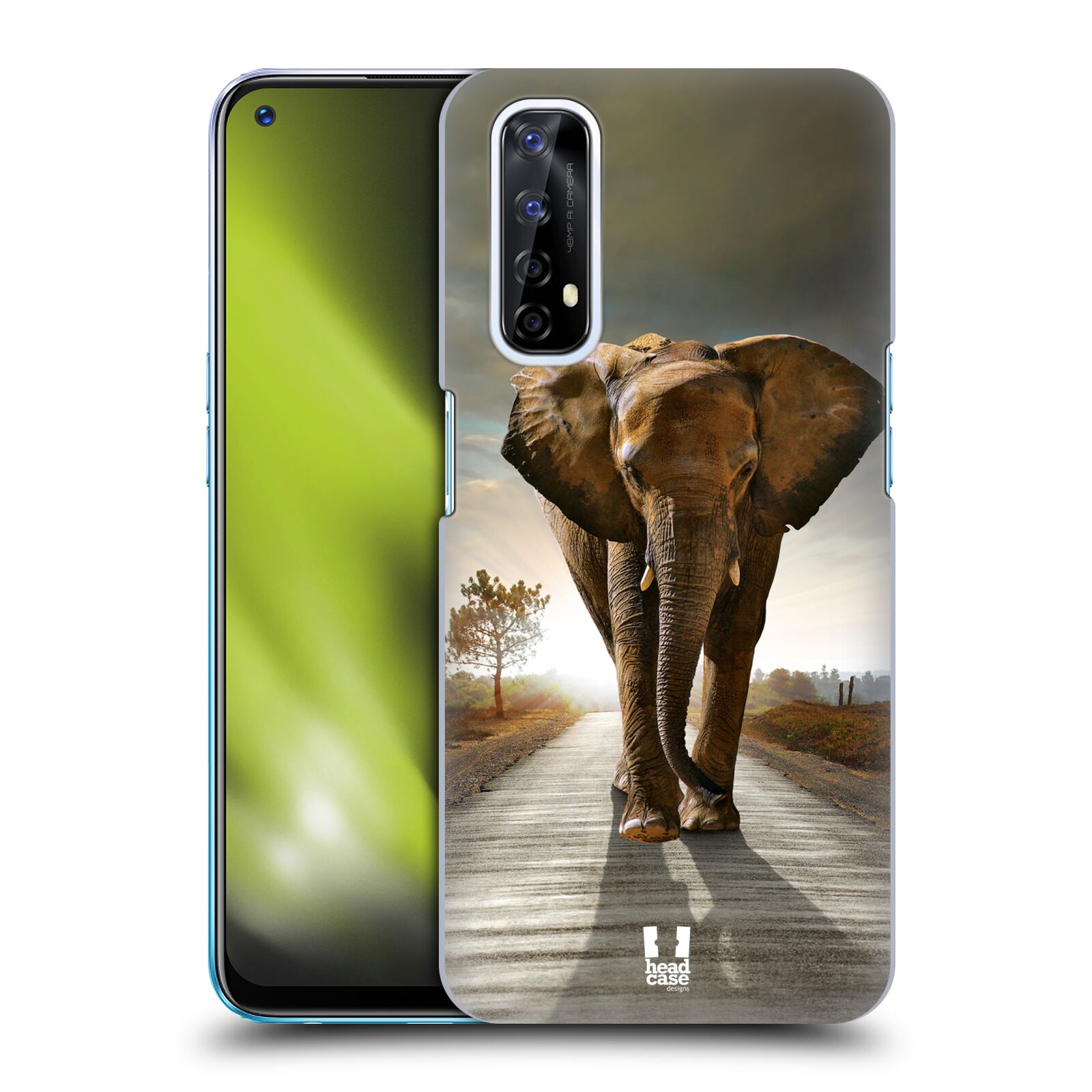 Zadní obal pro mobil Realme 7 - HEAD CASE - Svět zvířat kráčející slon