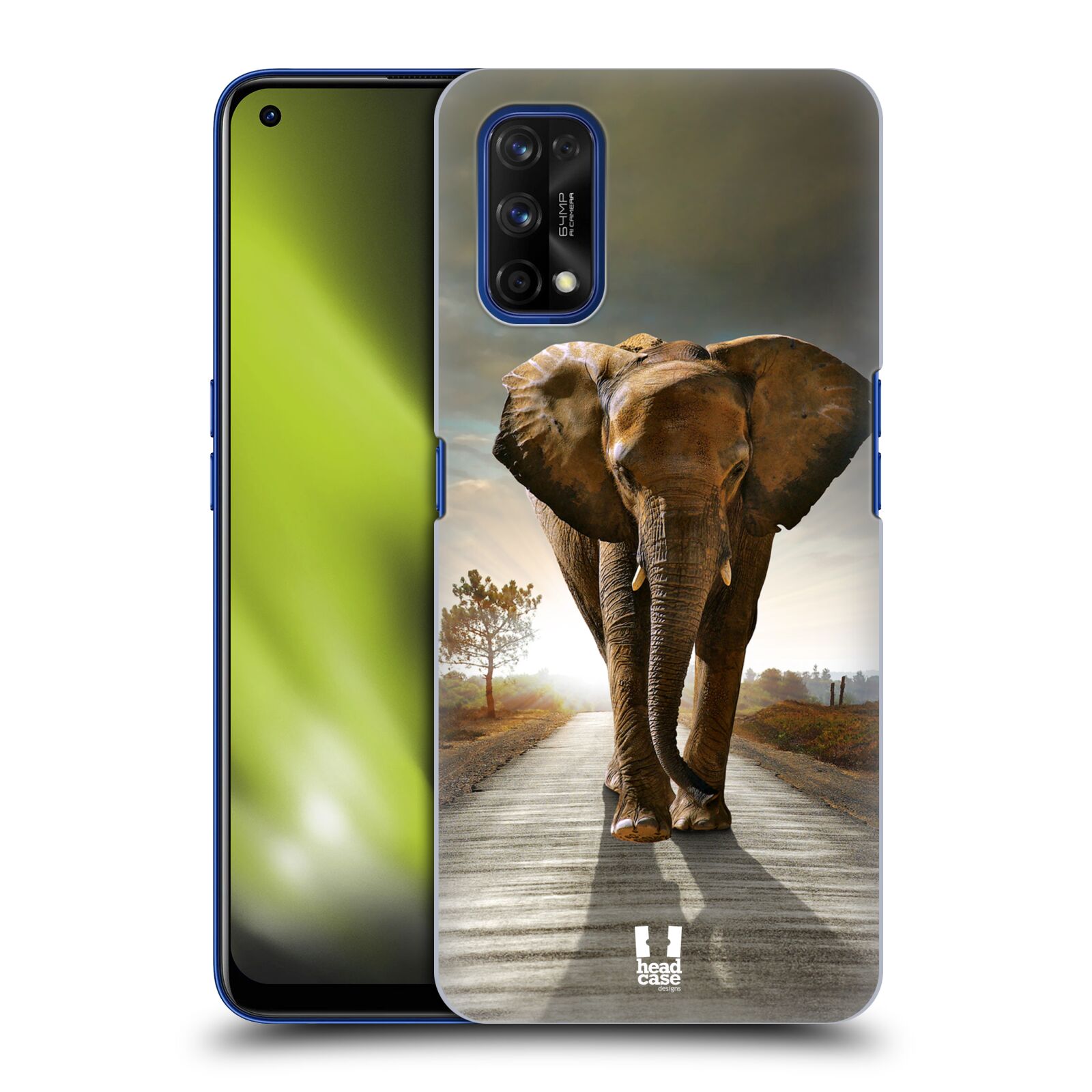 Zadní obal pro mobil Realme 7 PRO - HEAD CASE - Svět zvířat kráčející slon