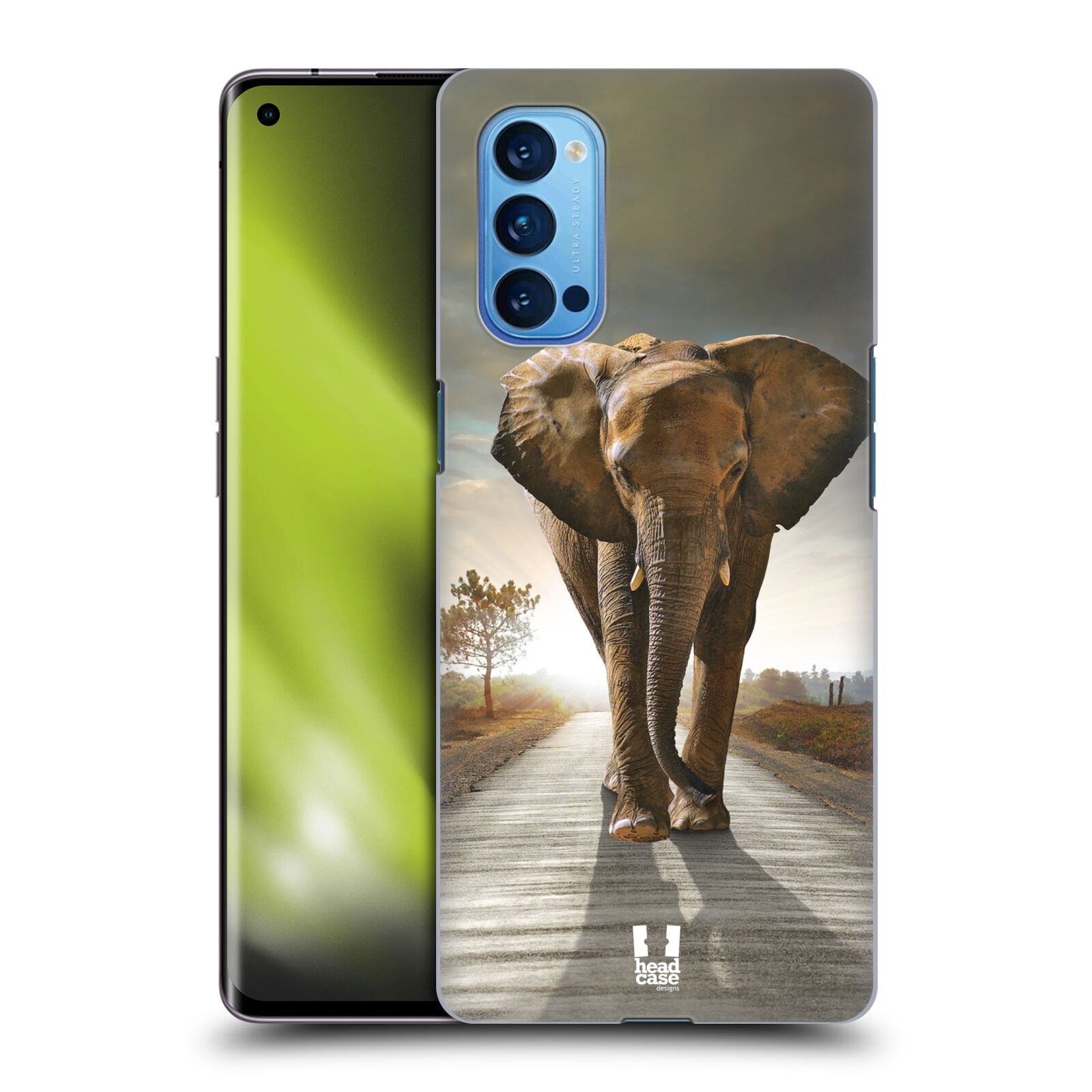 Zadní obal pro mobil Oppo Reno 4 PRO 5G - HEAD CASE - Svět zvířat kráčející slon