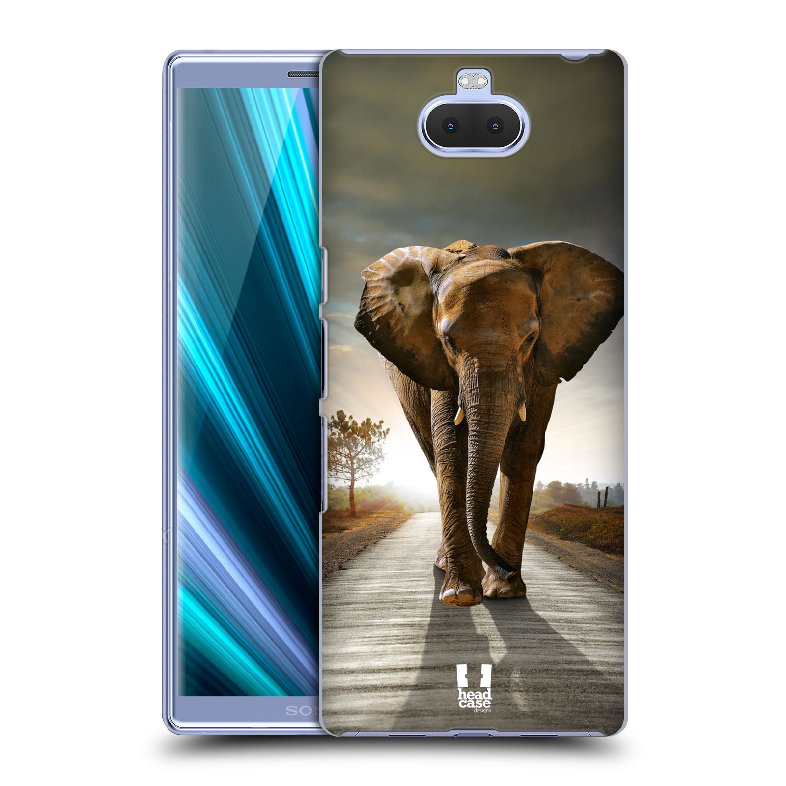Zadní obal pro mobil Sony Xperia 10 - HEAD CASE - Svět zvířat kráčející slon