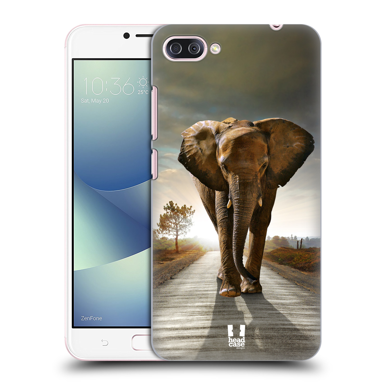 Zadní obal pro mobil Asus Zenfone 4 MAX / 4 MAX PRO (ZC554KL) - HEAD CASE - Svět zvířat kráčející slon