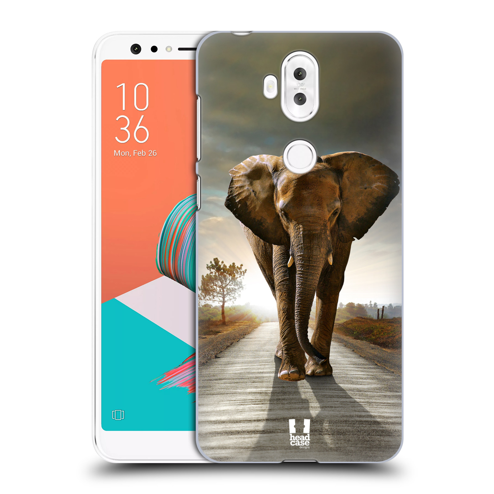 Zadní obal pro mobil Asus Zenfone 5 Lite ZC600KL - HEAD CASE - Svět zvířat kráčející slon