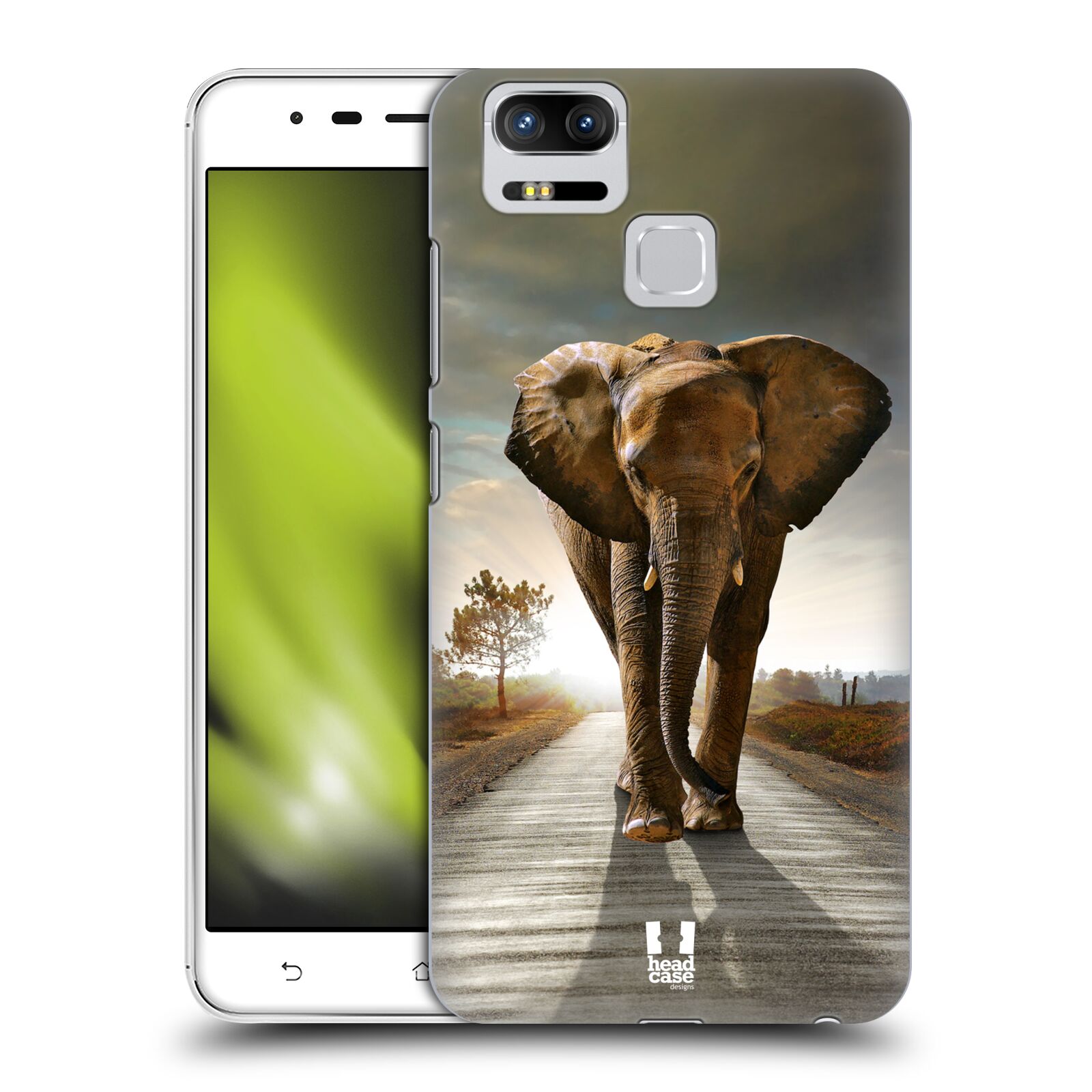 HEAD CASE plastový obal na mobil Asus Zenfone 3 Zoom ZE553KL vzor Divočina, Divoký život a zvířata foto AFRIKA KRÁČEJÍCI SLON