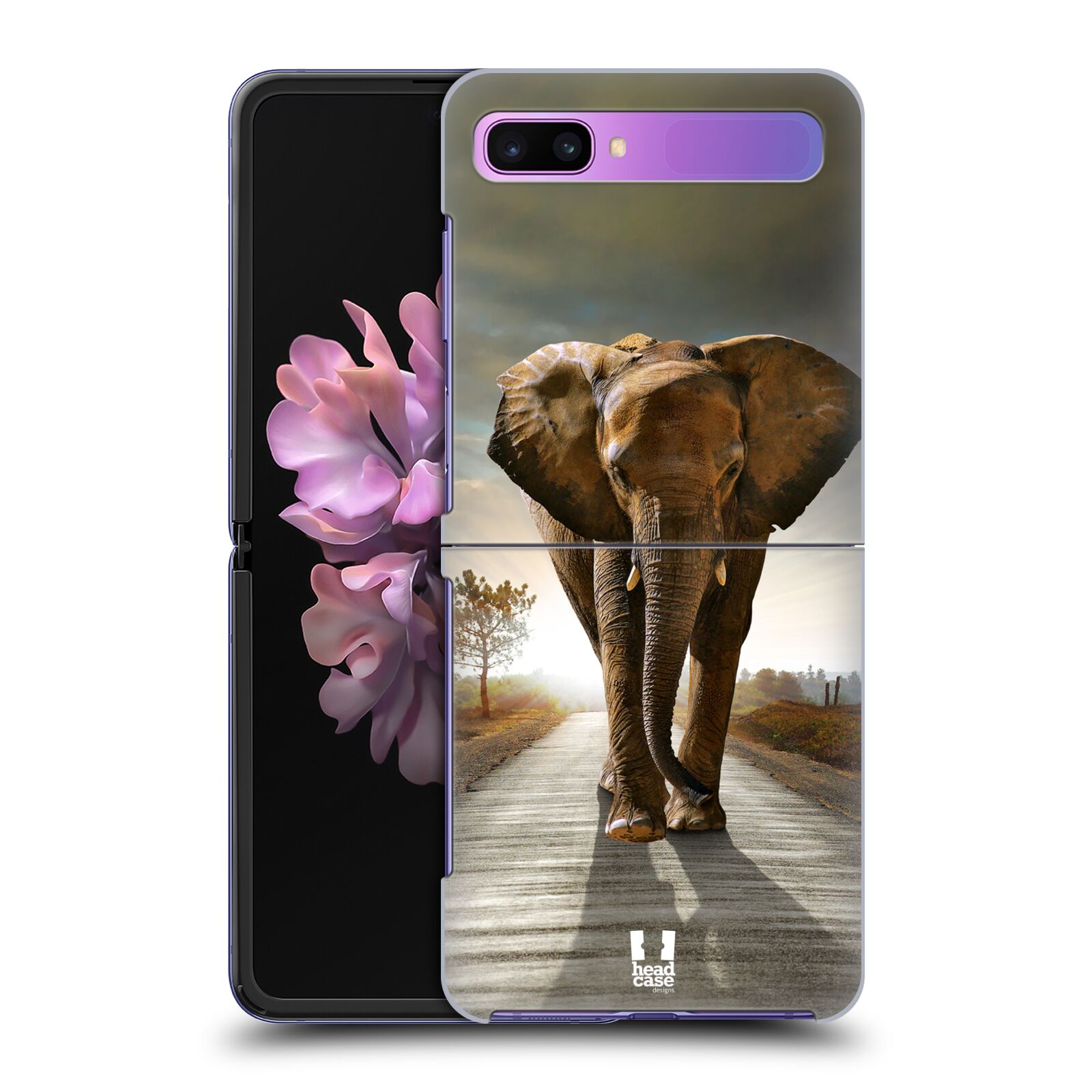 Zadní obal pro mobil Samsung Galaxy Z Flip - HEAD CASE - Svět zvířat kráčející slon