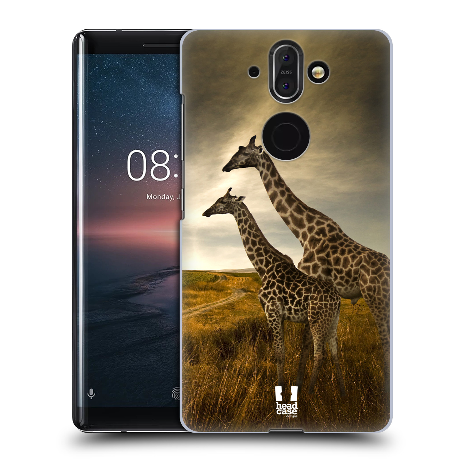 Zadní obal pro mobil Nokia 8 Sirocco - HEAD CASE - Svět zvířat žirafy