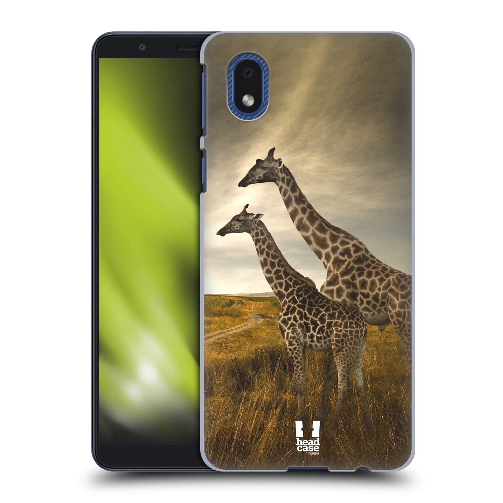 Zadní obal pro mobil Samsung Galaxy A01 CORE - HEAD CASE - Svět zvířat žirafy
