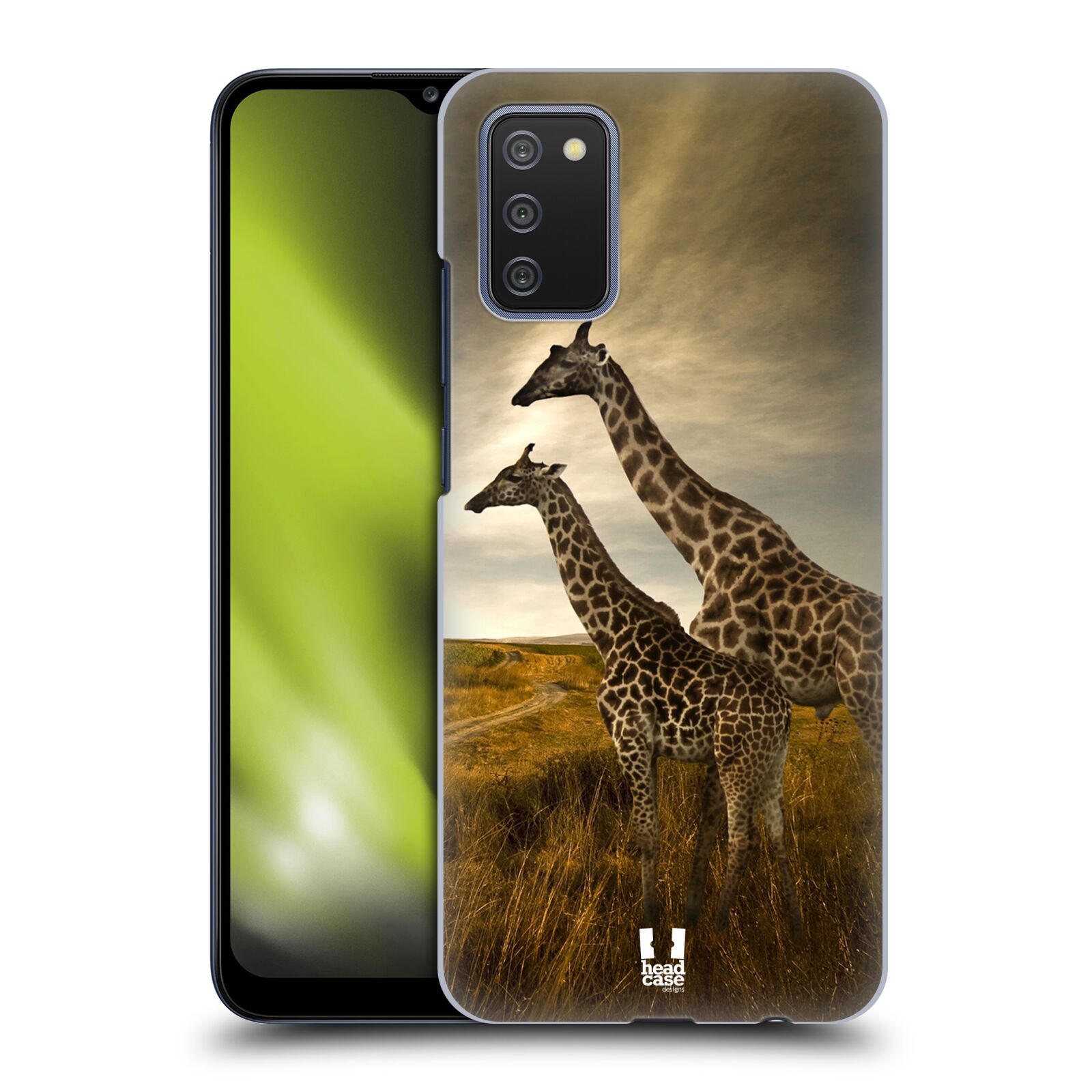 Zadní obal pro mobil Samsung Galaxy A02s - HEAD CASE - Svět zvířat žirafy