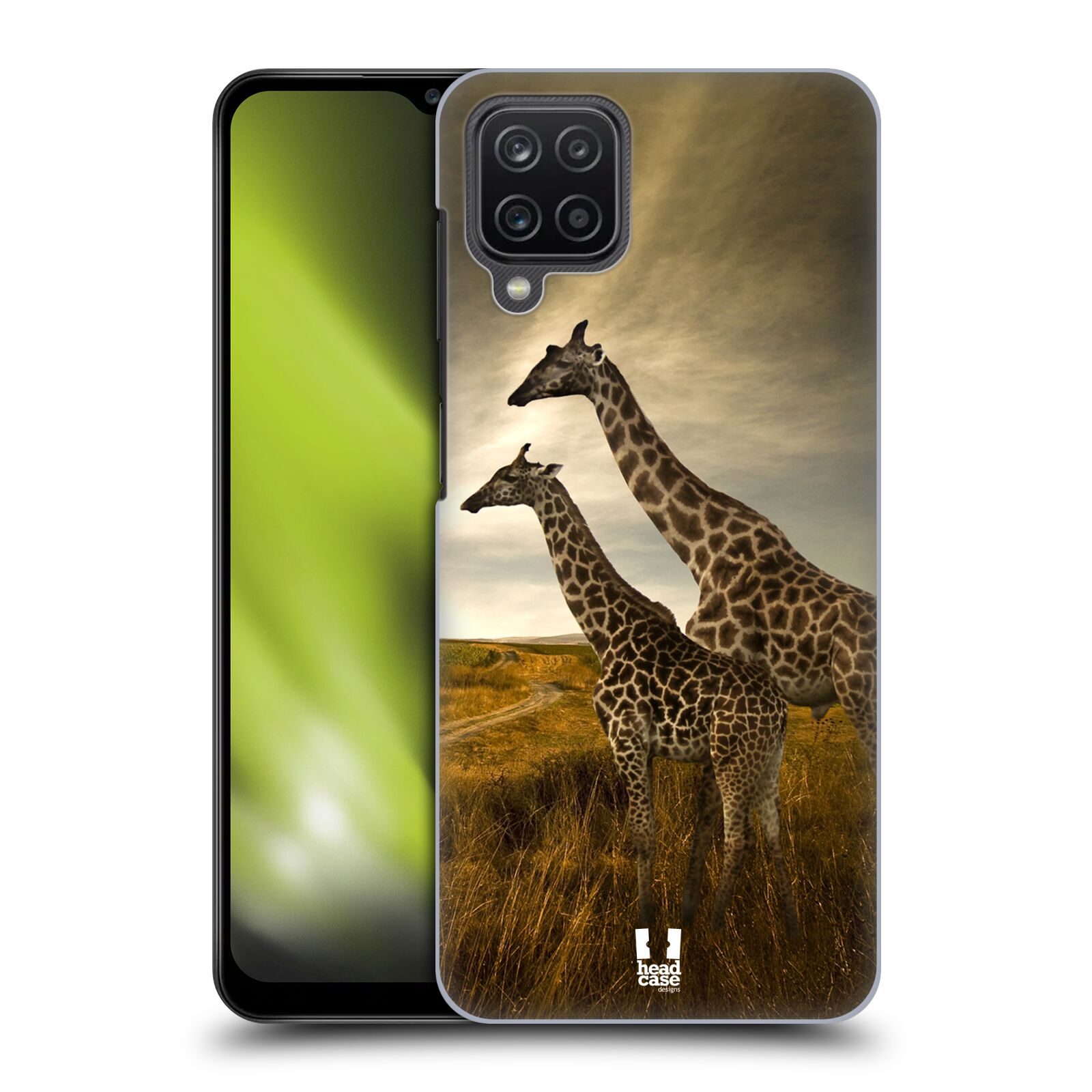 Zadní obal pro mobil Samsung Galaxy A12 - HEAD CASE - Svět zvířat žirafy