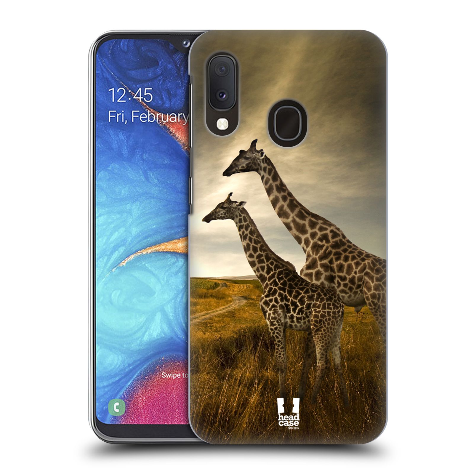 Zadní obal pro mobil Samsung Galaxy A20E - HEAD CASE - Svět zvířat žirafy
