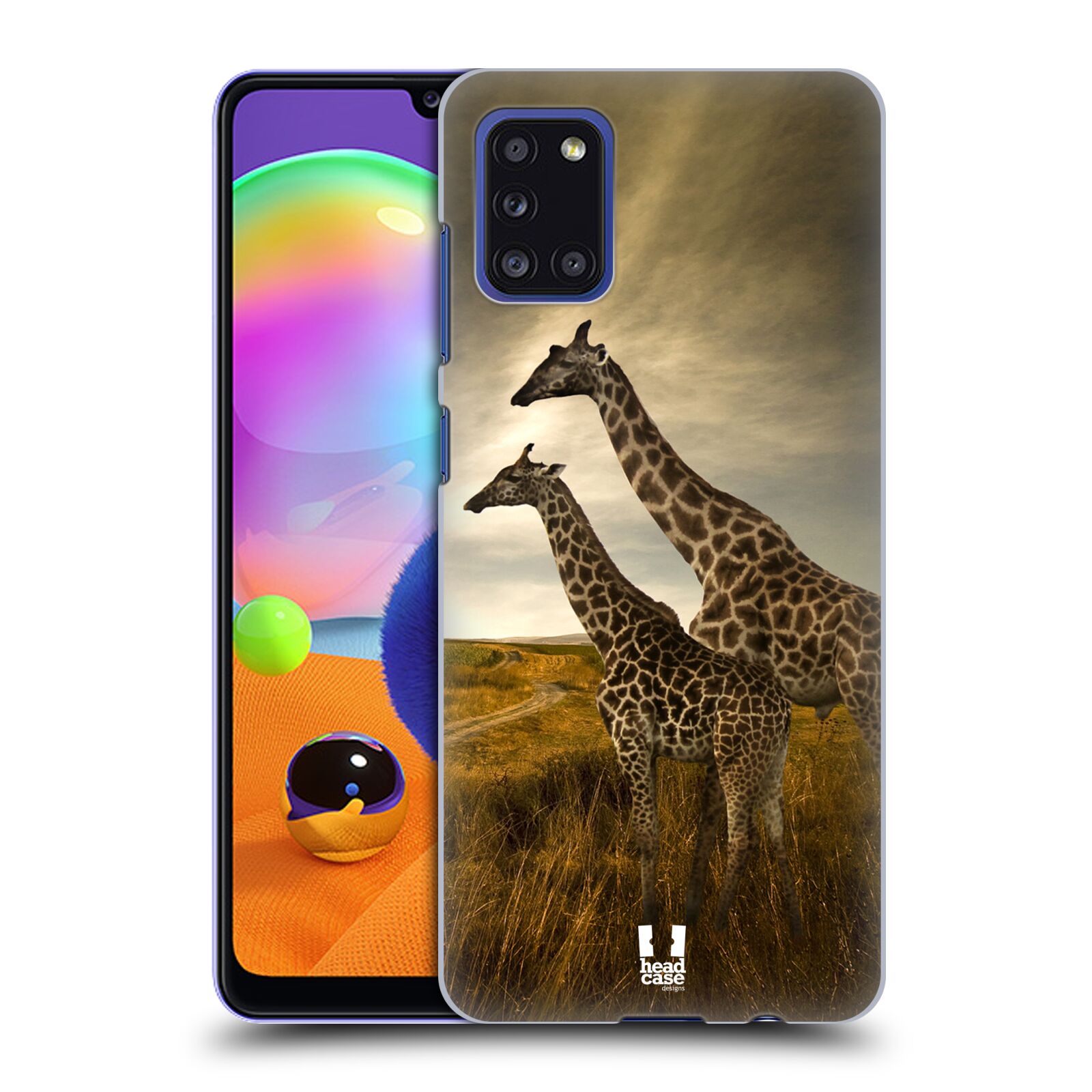 Zadní obal pro mobil Samsung Galaxy A31 - HEAD CASE - Svět zvířat žirafy