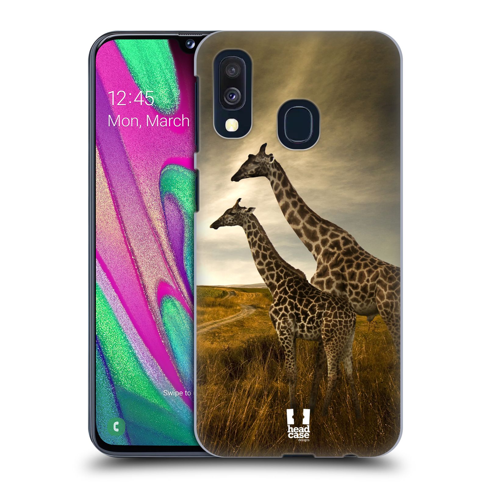 Zadní obal pro mobil Samsung Galaxy A40 - HEAD CASE - Svět zvířat žirafy