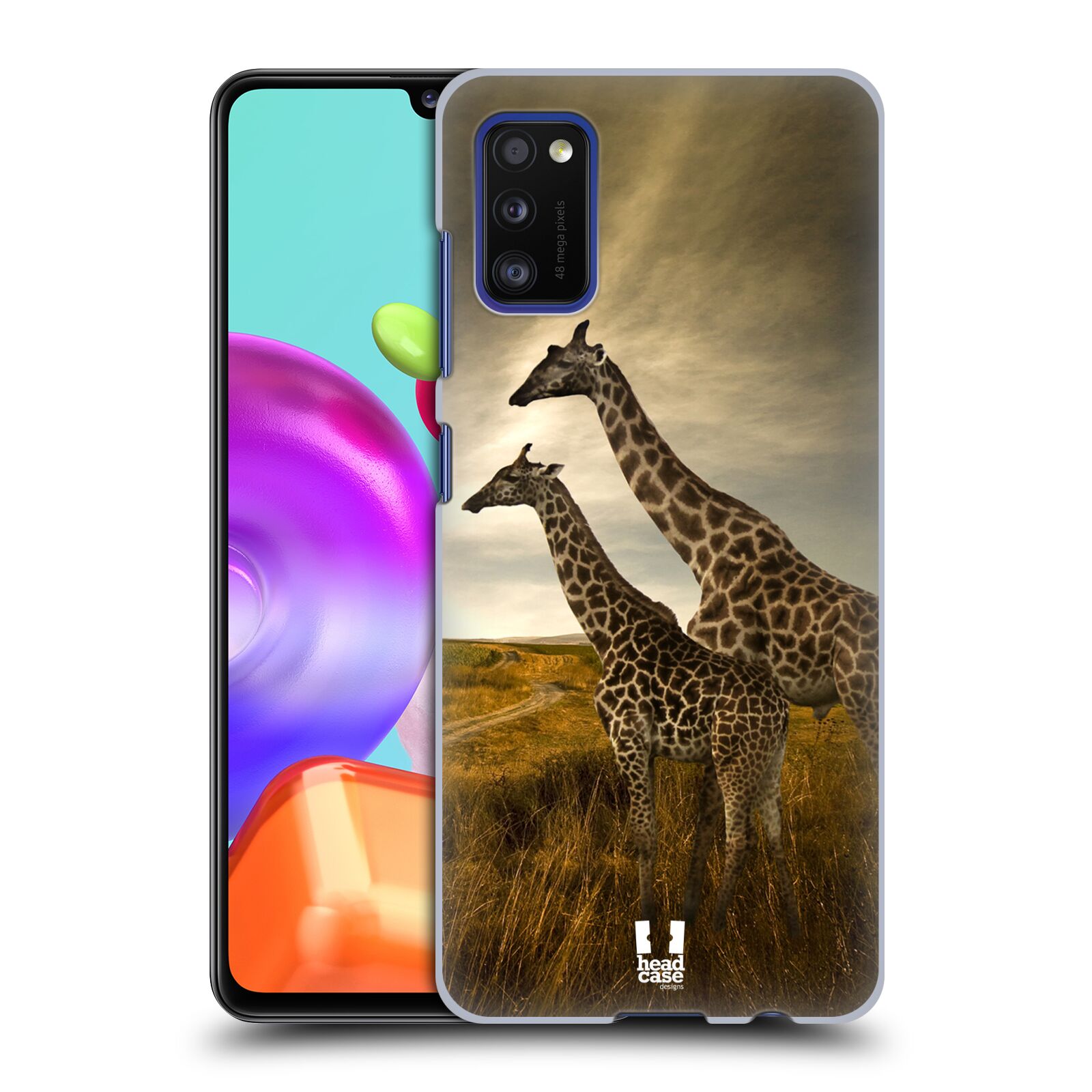 Zadní obal pro mobil Samsung Galaxy A41 - HEAD CASE - Svět zvířat žirafy