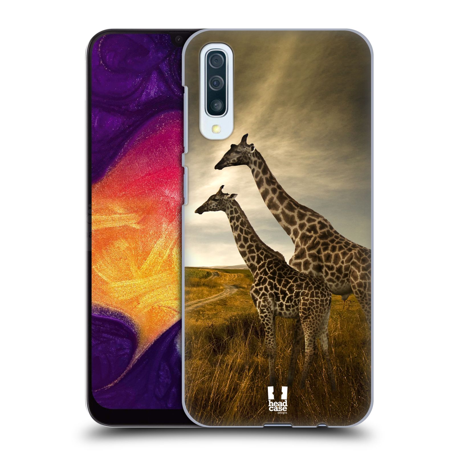 Zadní obal pro mobil Samsung Galaxy A50 / A30s - HEAD CASE - Svět zvířat žirafy