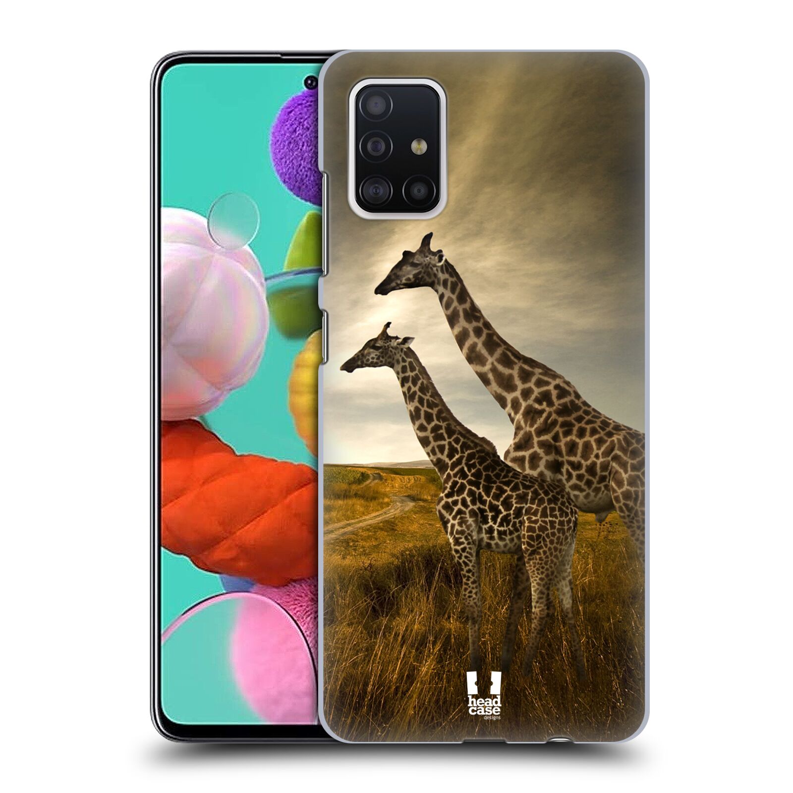 Zadní obal pro mobil Samsung Galaxy A51 - HEAD CASE - Svět zvířat žirafy