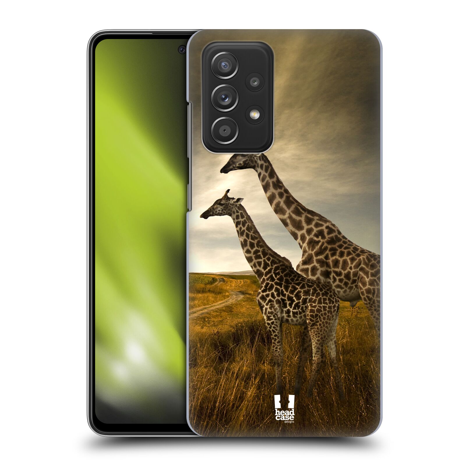 Zadní obal pro mobil Samsung Galaxy A52 / A52s / A52 5G - HEAD CASE - Svět zvířat žirafy