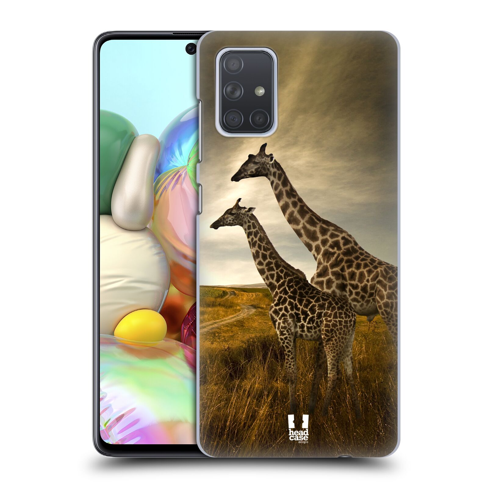 Zadní obal pro mobil Samsung Galaxy A71 - HEAD CASE - Svět zvířat žirafy