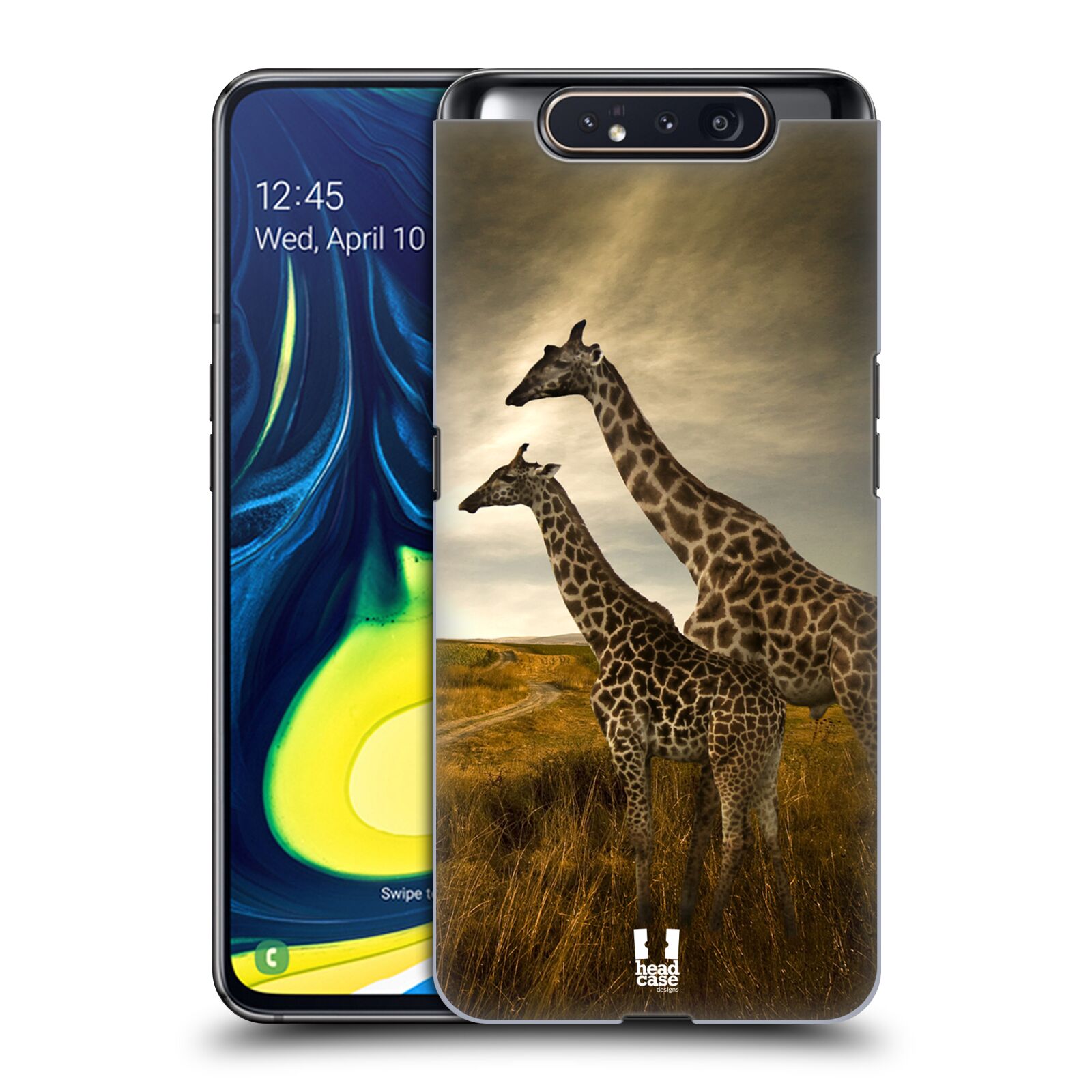 Zadní obal pro mobil Samsung Galaxy A80 - HEAD CASE - Svět zvířat žirafy