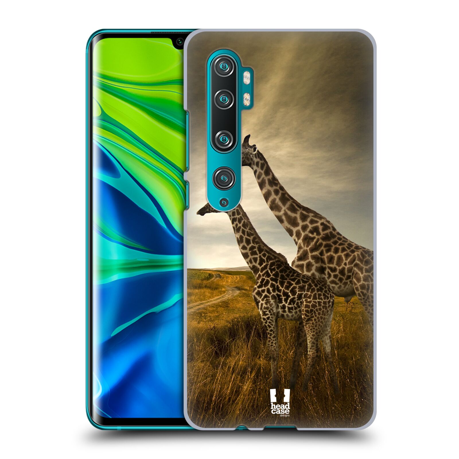 Zadní obal pro mobil Xiaomi Mi Note 10 / Mi Note 10 PRO - HEAD CASE - Svět zvířat žirafy