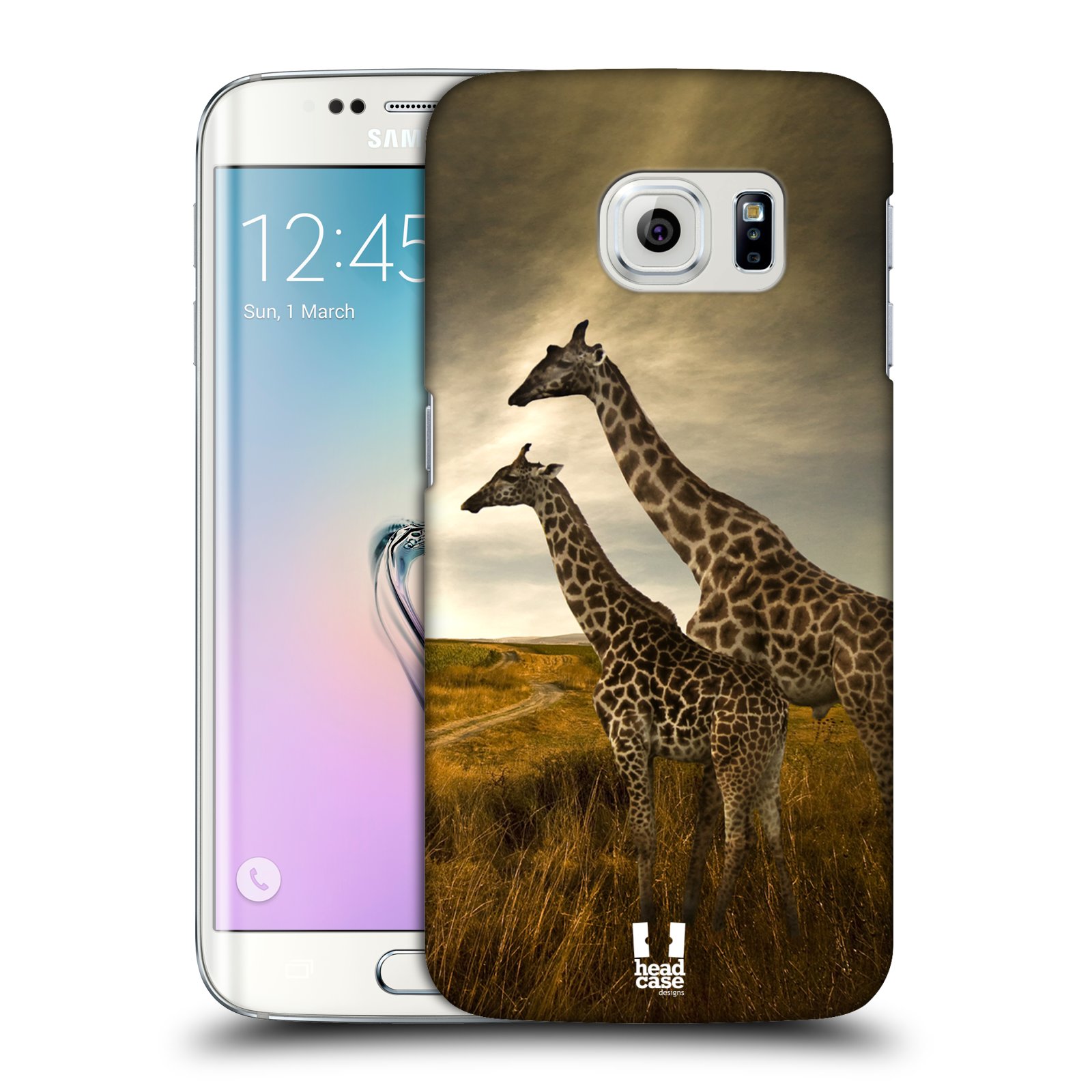 Zadní obal pro mobil Samsung Galaxy S6 EDGE - HEAD CASE - Svět zvířat žirafy