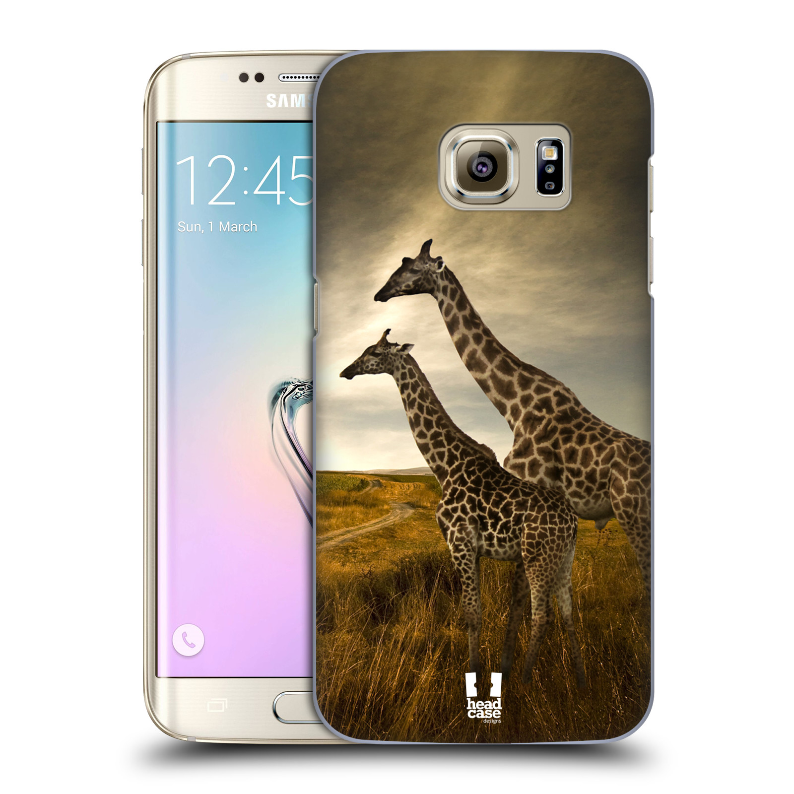 Zadní obal pro mobil Samsung Galaxy S7 EDGE - HEAD CASE - Svět zvířat žirafy