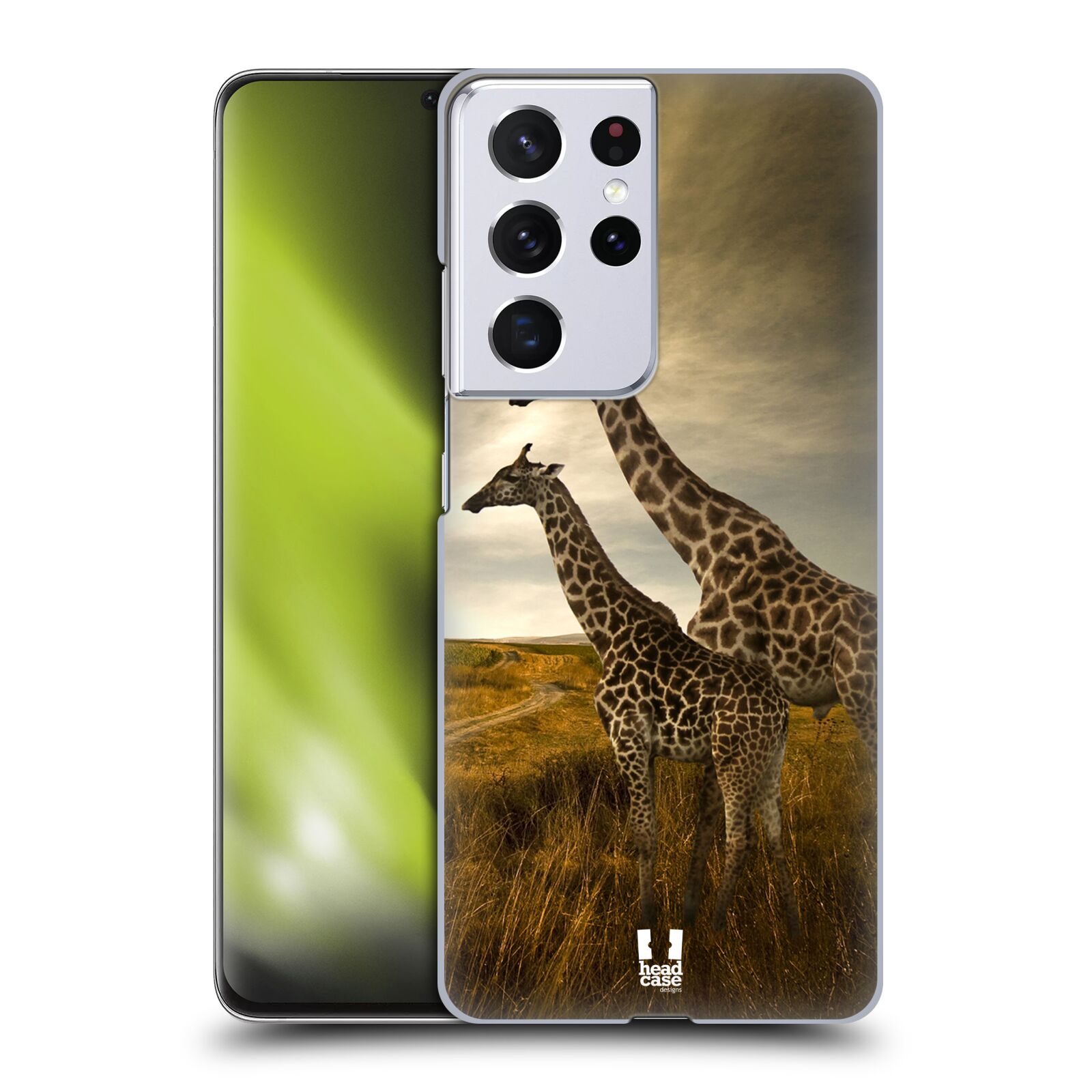 Zadní obal pro mobil Samsung Galaxy S21 ULTRA 5G - HEAD CASE - Svět zvířat žirafy
