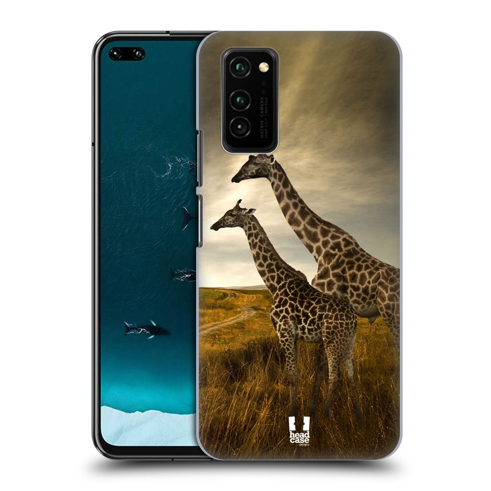 Zadní obal pro mobil Honor View 30 - HEAD CASE - Svět zvířat žirafy