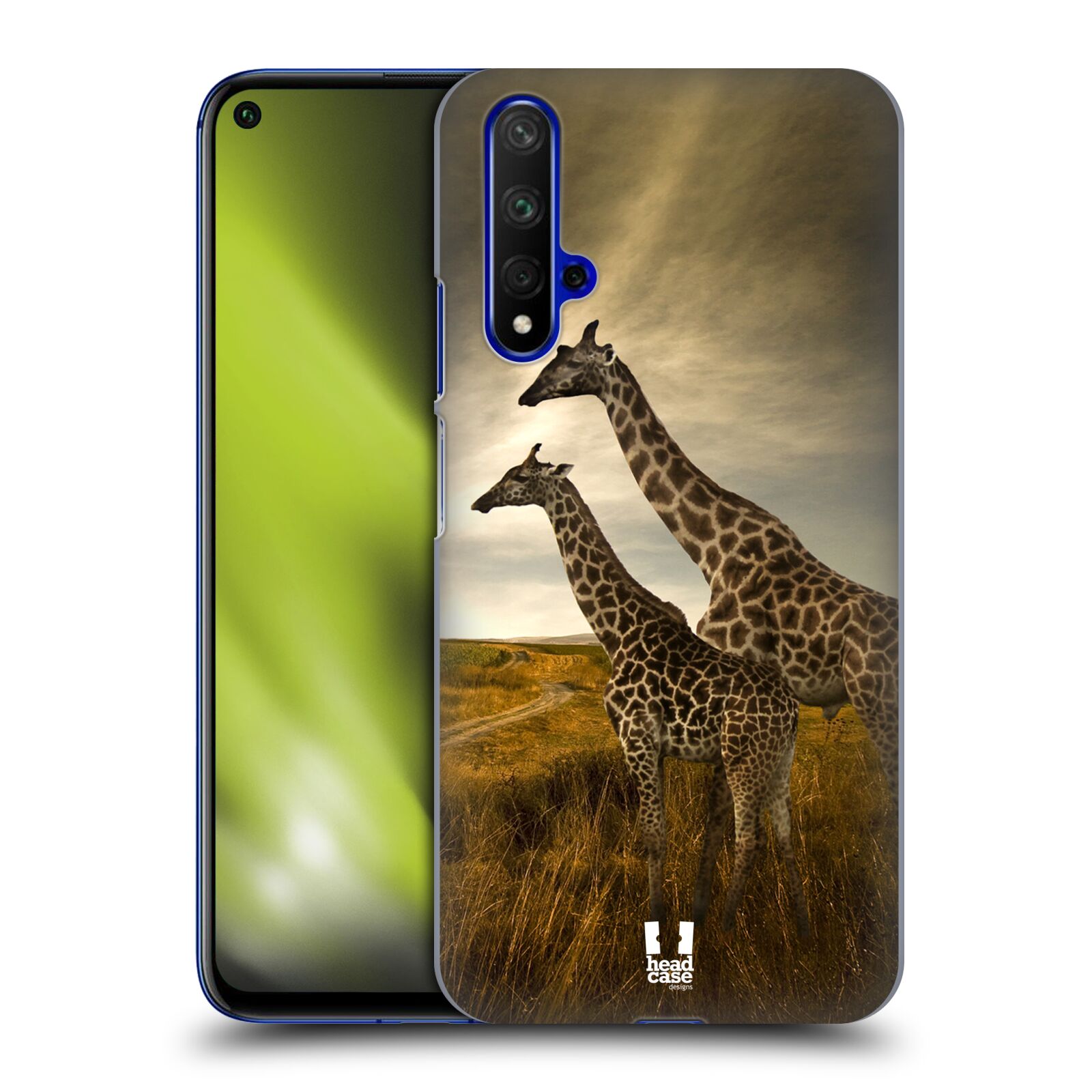 Zadní obal pro mobil Honor 20 - HEAD CASE - Svět zvířat žirafy