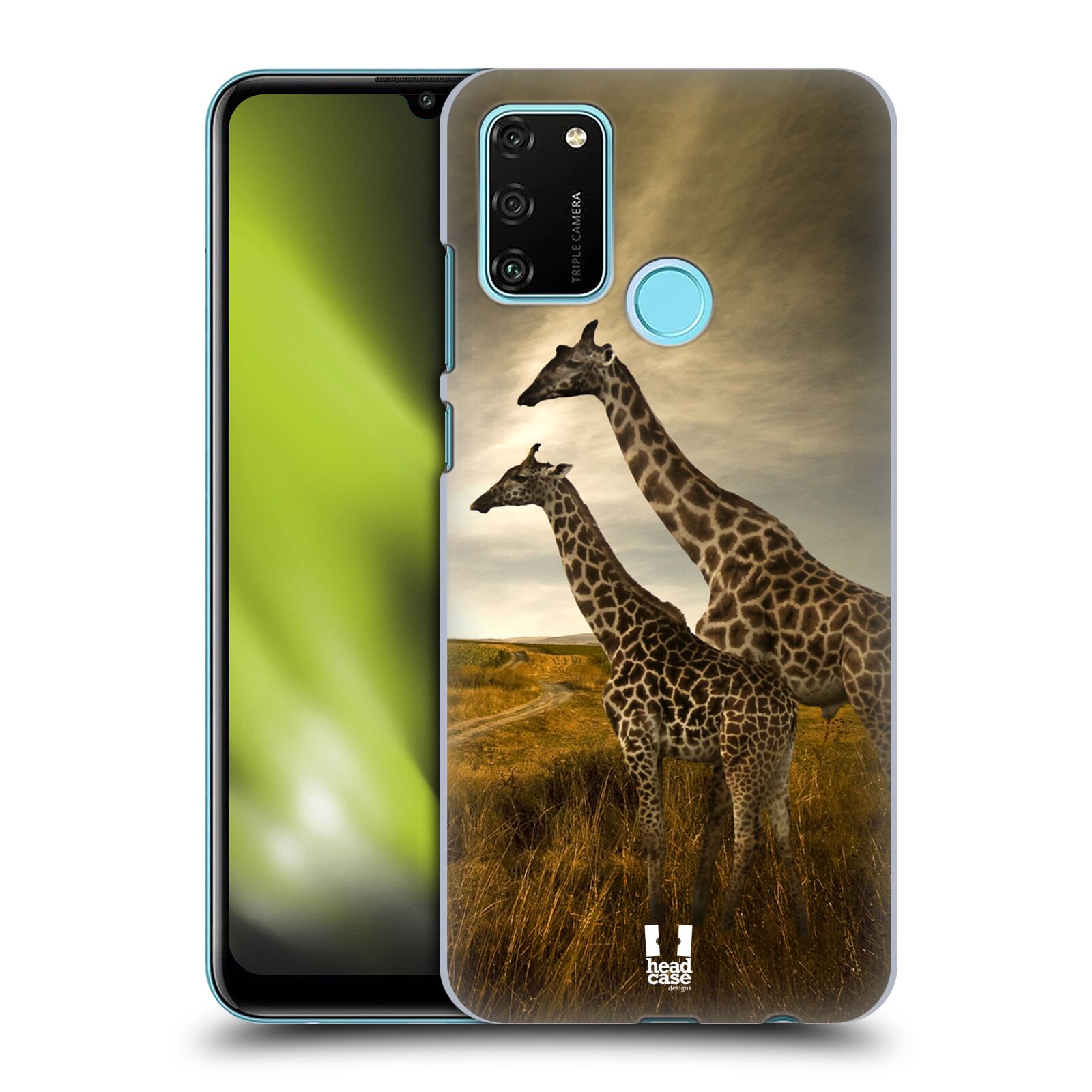 Zadní obal pro mobil Honor 9A - HEAD CASE - Svět zvířat žirafy