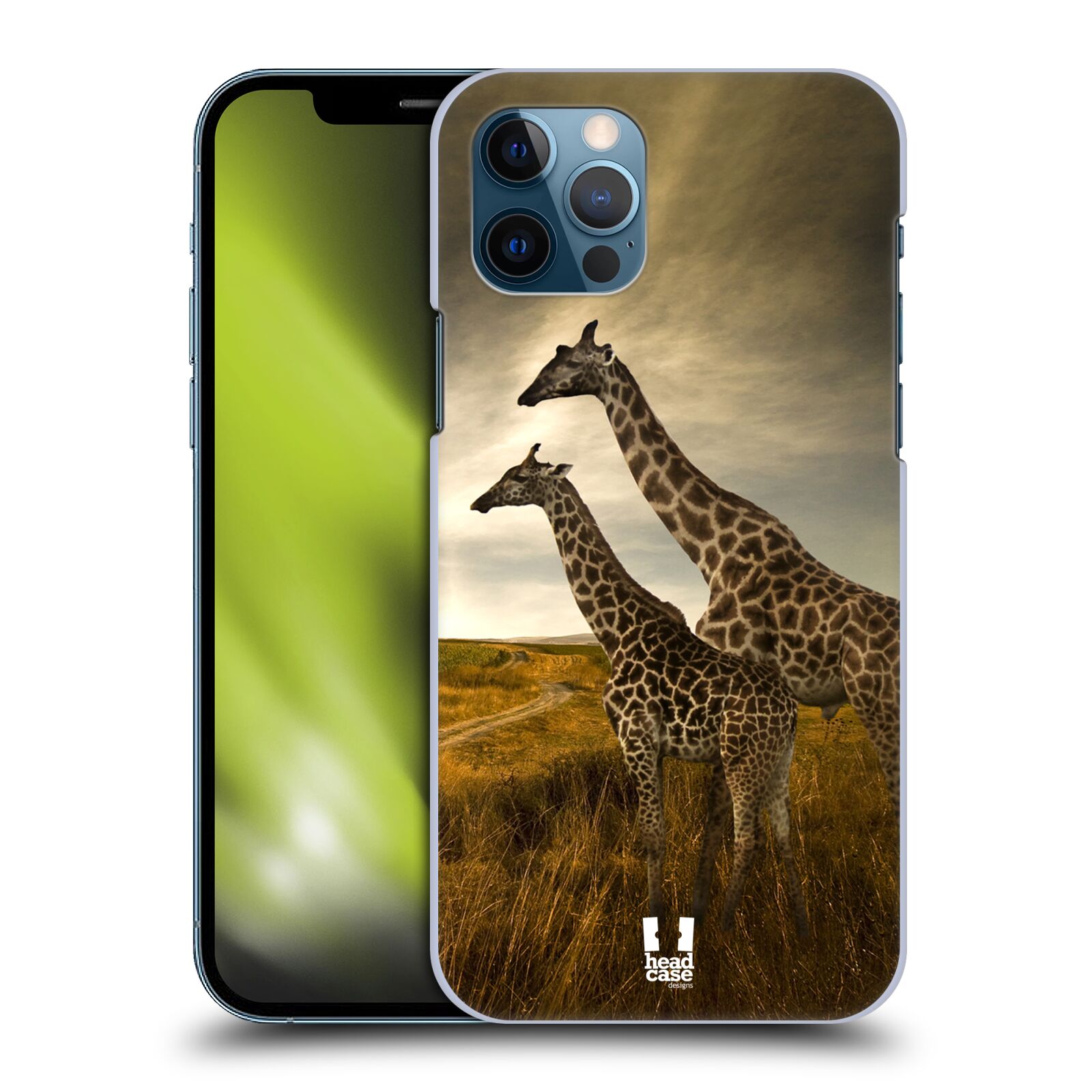 Zadní obal pro mobil Apple iPhone 12 / iPhone 12 Pro - HEAD CASE - Svět zvířat žirafy