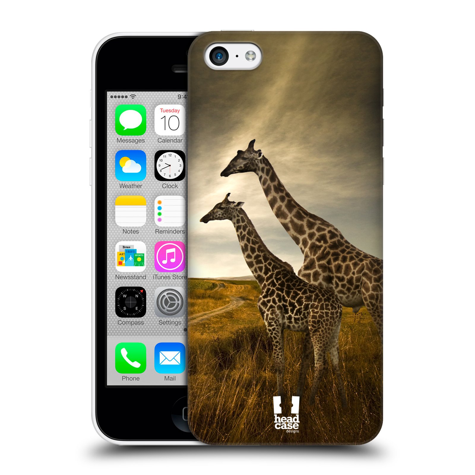Zadní obal pro mobil Apple Iphone 5C - HEAD CASE - Svět zvířat žirafy