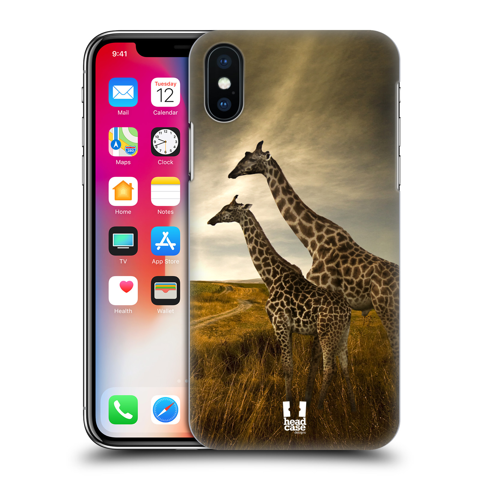 Zadní obal pro mobil Apple Iphone X / XS - HEAD CASE - Svět zvířat žirafy