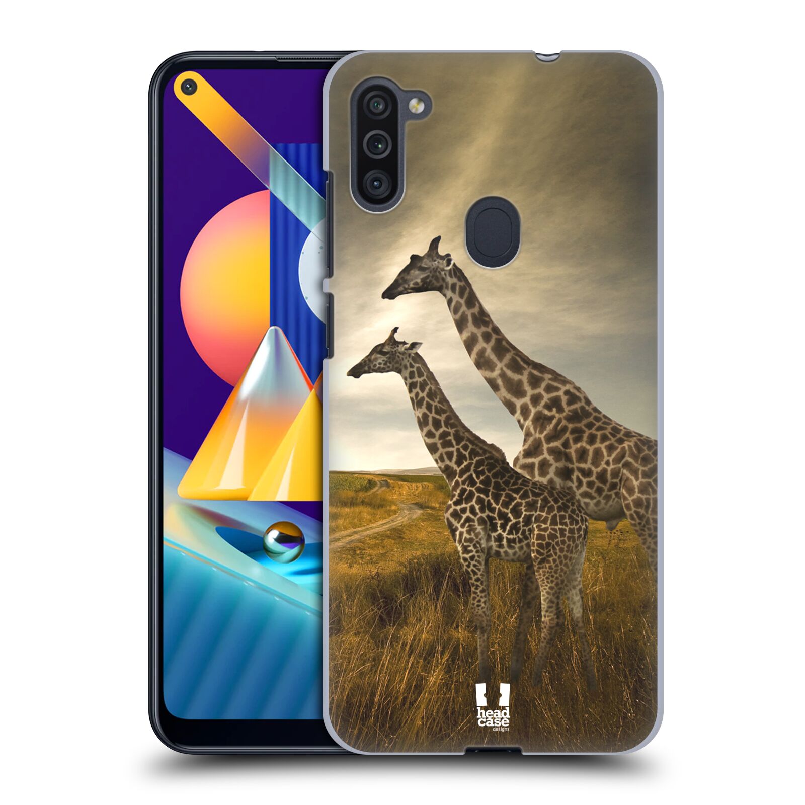 Zadní obal pro mobil Samsung Galaxy M11 - HEAD CASE - Svět zvířat žirafy