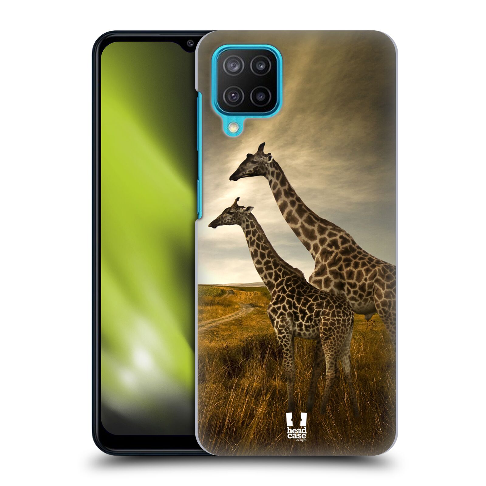 Zadní obal pro mobil Samsung Galaxy M12 - HEAD CASE - Svět zvířat žirafy