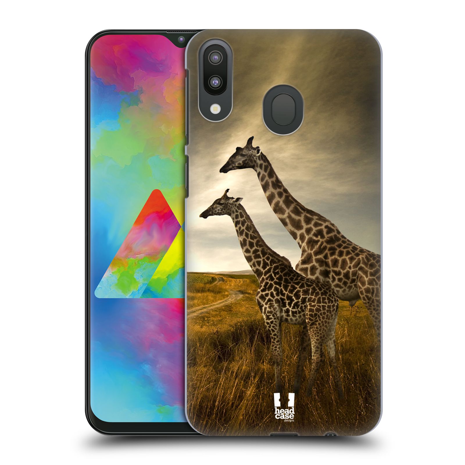 Zadní obal pro mobil Samsung Galaxy M20 - HEAD CASE - Svět zvířat žirafy