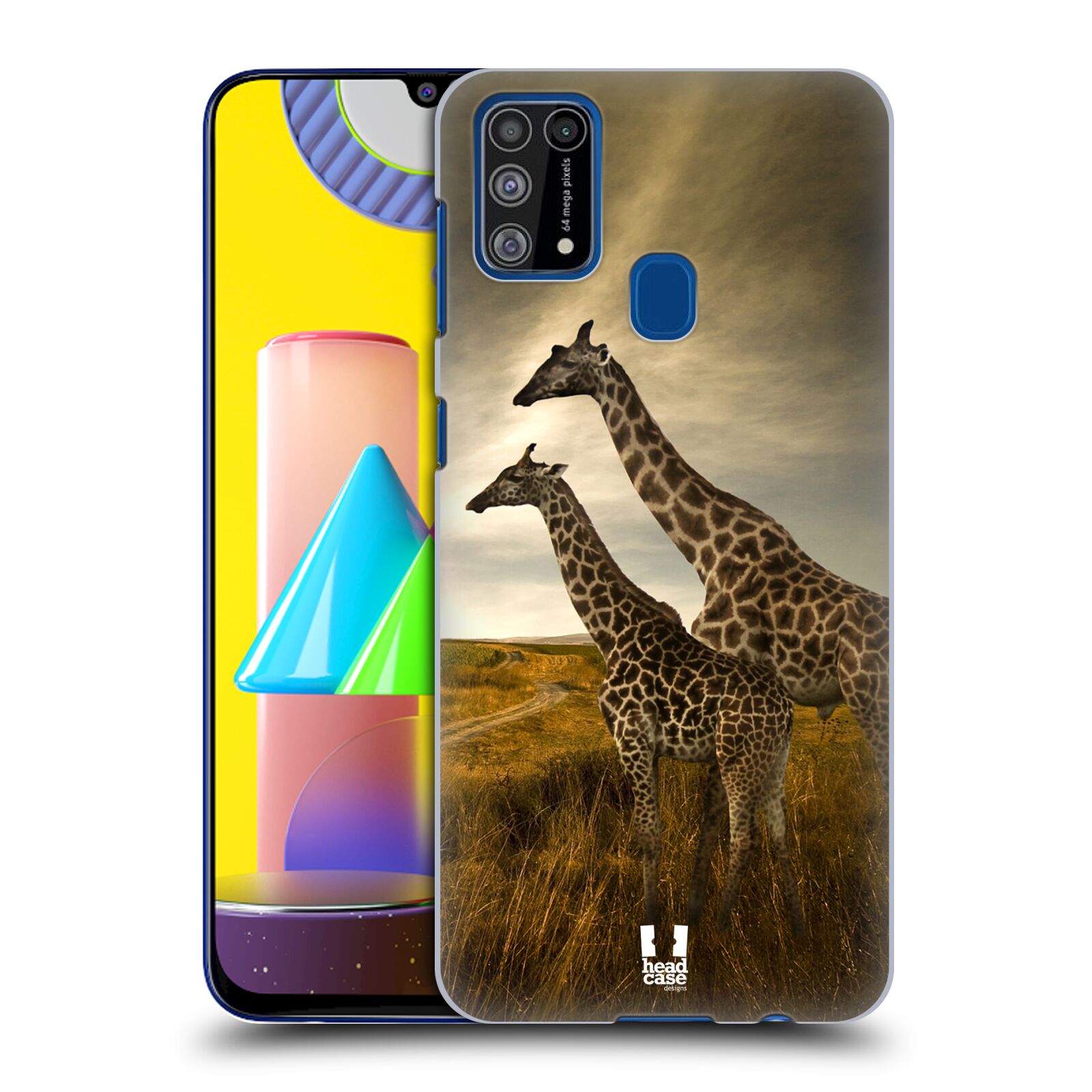 Zadní obal pro mobil Samsung Galaxy M31 - HEAD CASE - Svět zvířat žirafy
