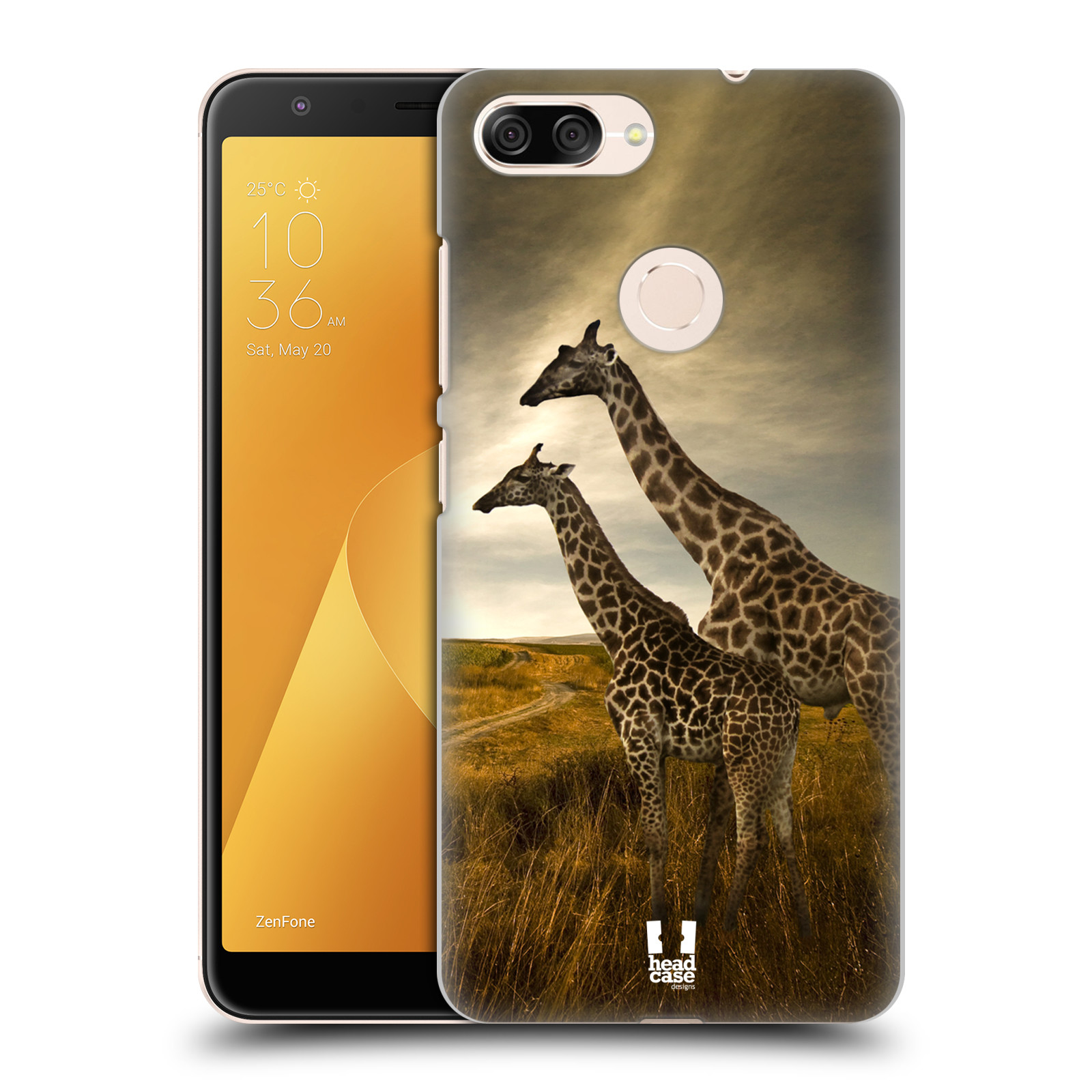 Zadní obal pro mobil Asus Zenfone Max Plus (M1) - HEAD CASE - Svět zvířat žirafy