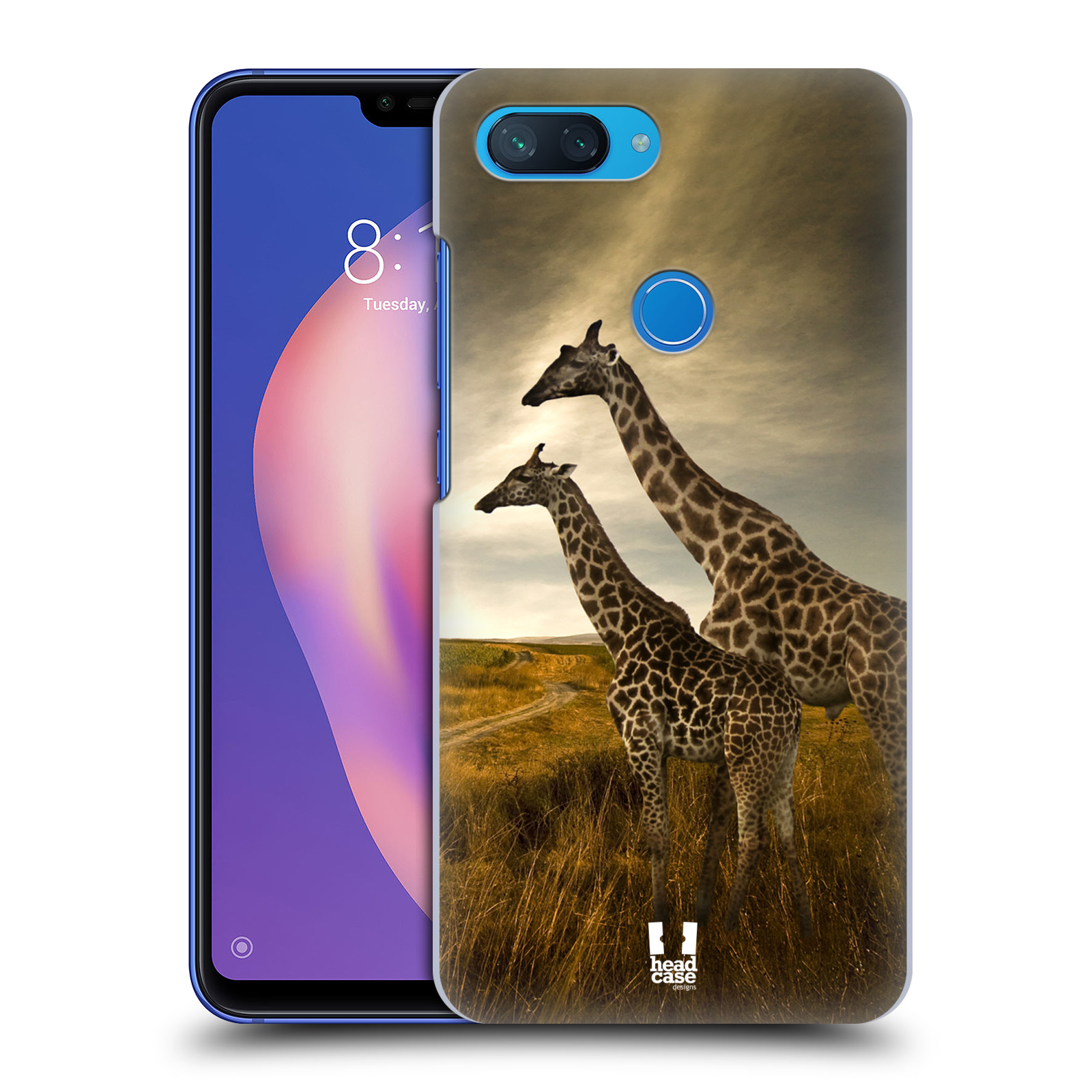 Zadní obal pro mobil Xiaomi Mi 8 LITE - HEAD CASE - Svět zvířat žirafy