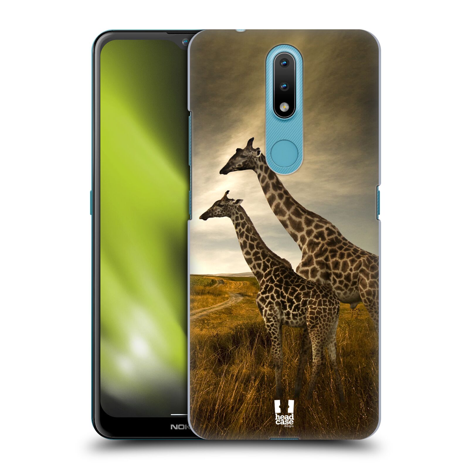 Zadní obal pro mobil Nokia 2.4 - HEAD CASE - Svět zvířat žirafy