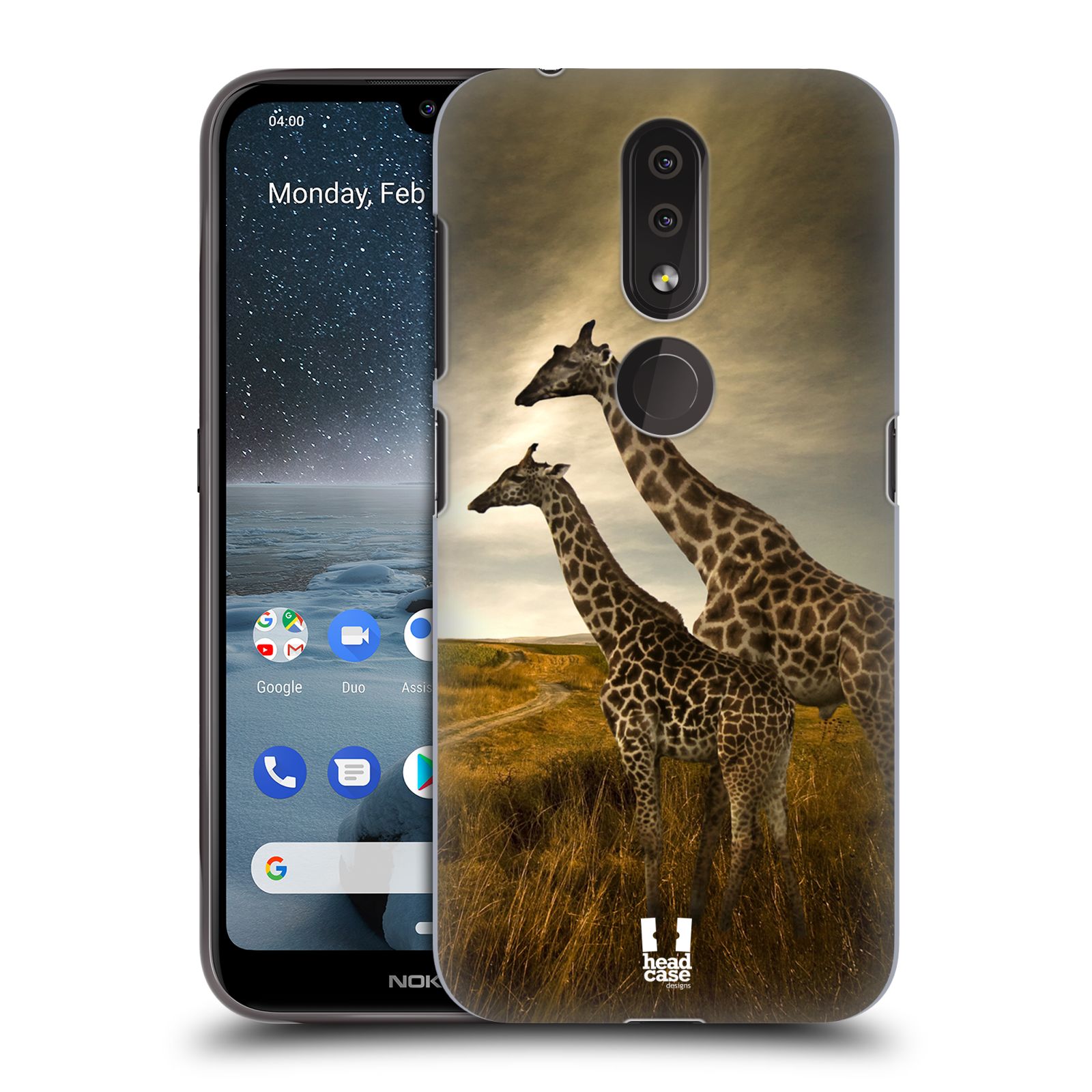 Pouzdro na mobil Nokia 4.2 - HEAD CASE - vzor Divočina, Divoký život a zvířata foto AFRIKA ŽIRAFY VÝHLED