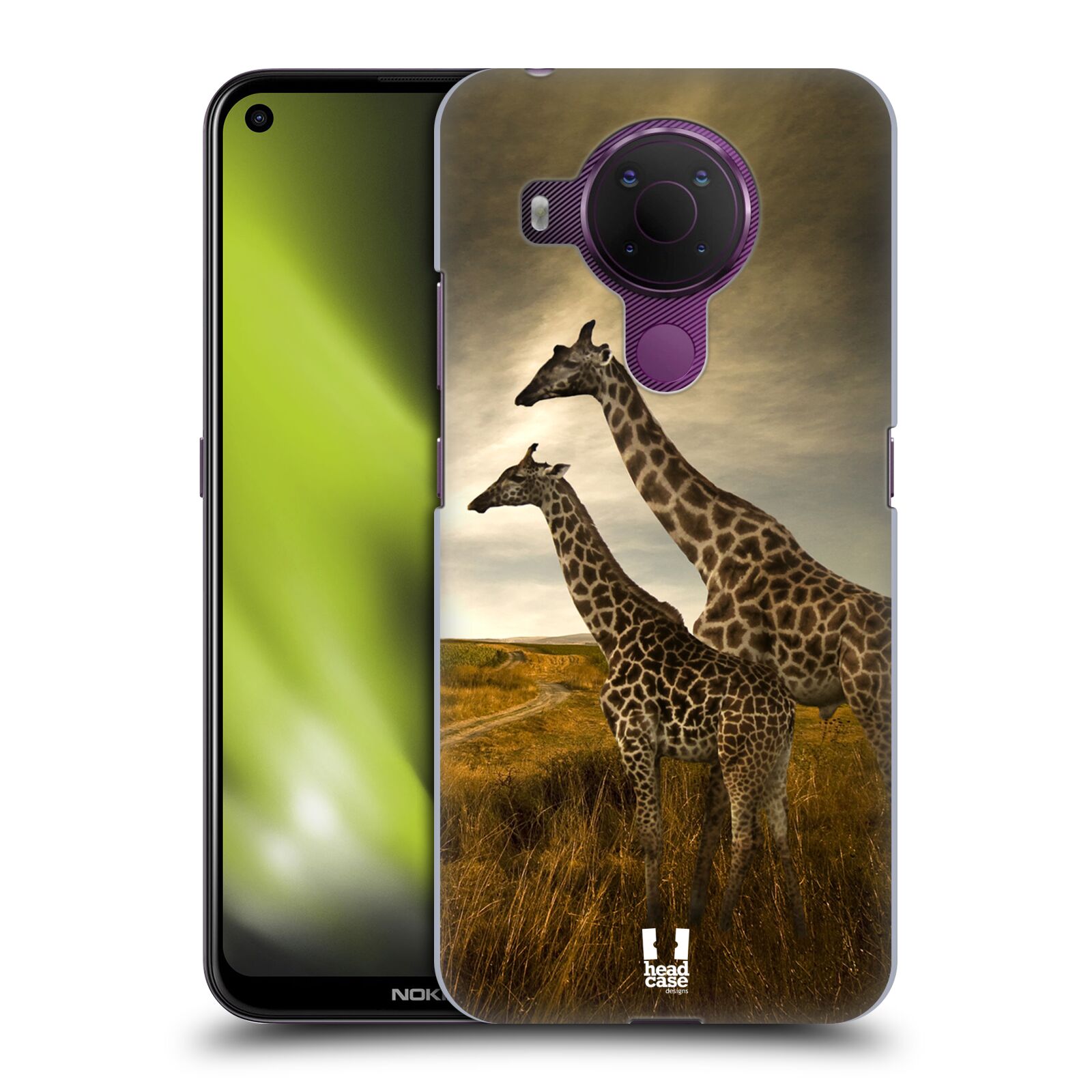 Zadní obal pro mobil Nokia 5.4 - HEAD CASE - Svět zvířat žirafy