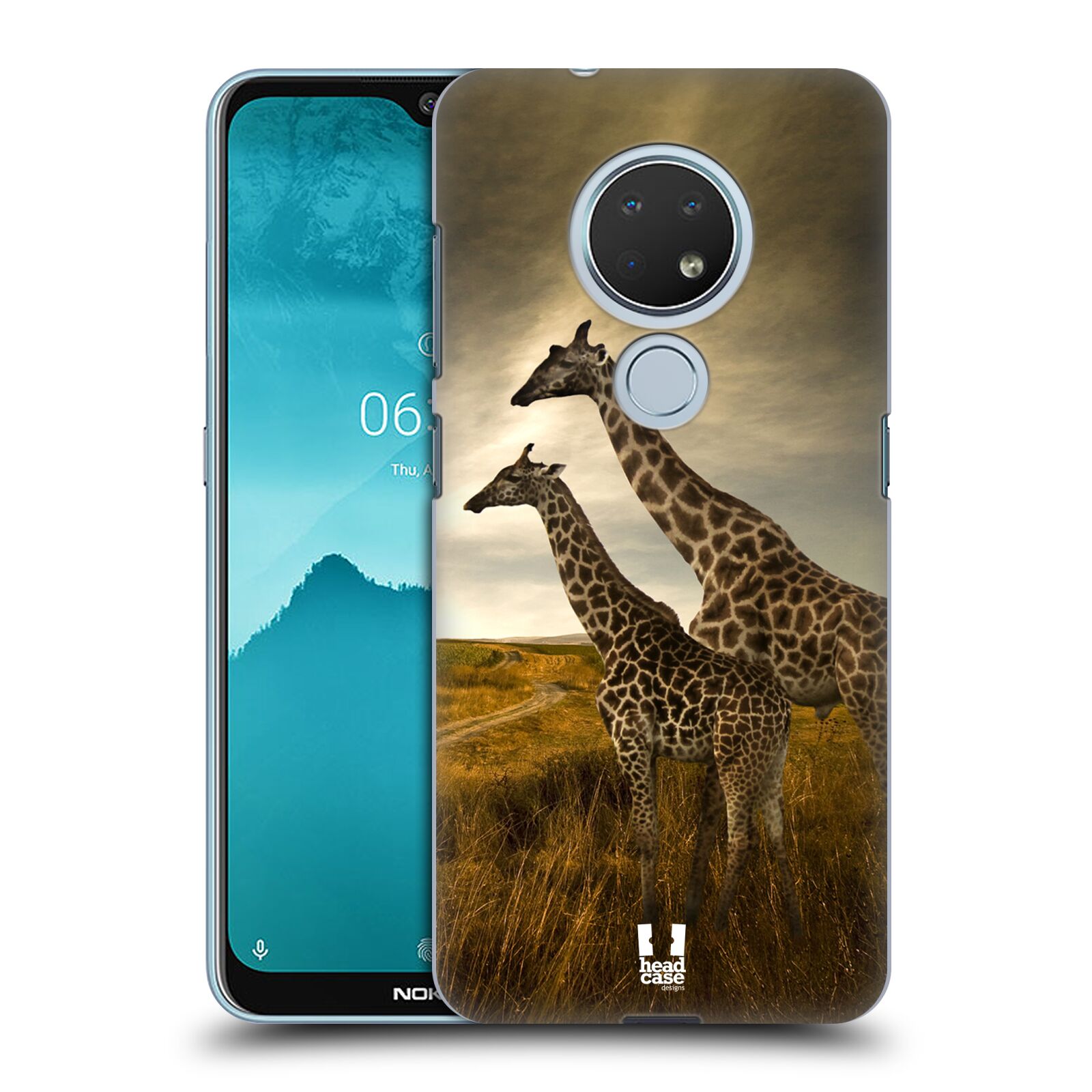 Pouzdro na mobil Nokia 6.2 - HEAD CASE - vzor Divočina, Divoký život a zvířata foto AFRIKA ŽIRAFY VÝHLED