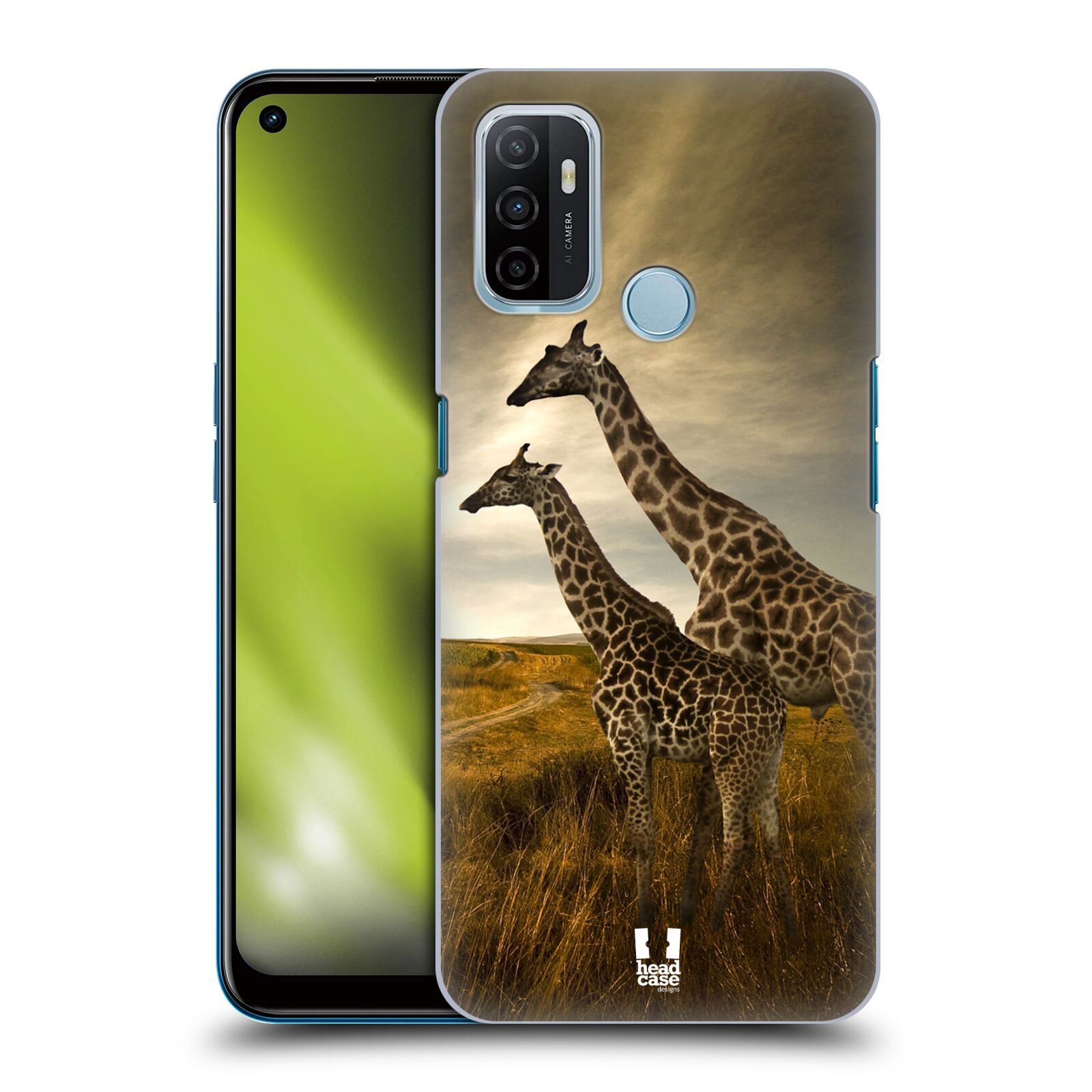 Zadní obal pro mobil Oppo A53 / A53s - HEAD CASE - Svět zvířat žirafy
