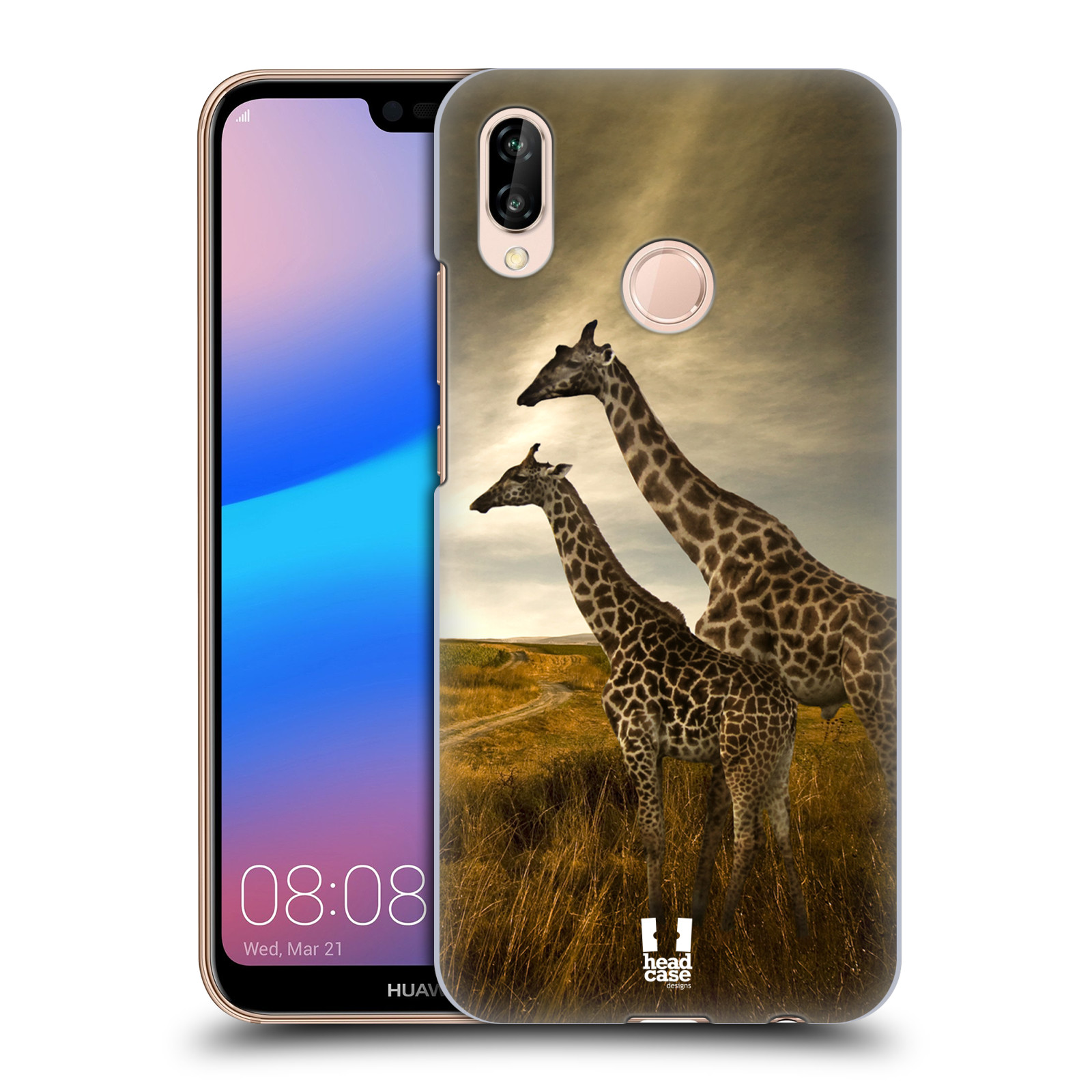 Zadní obal pro mobil Huawei P20 LITE - HEAD CASE - Svět zvířat žirafy
