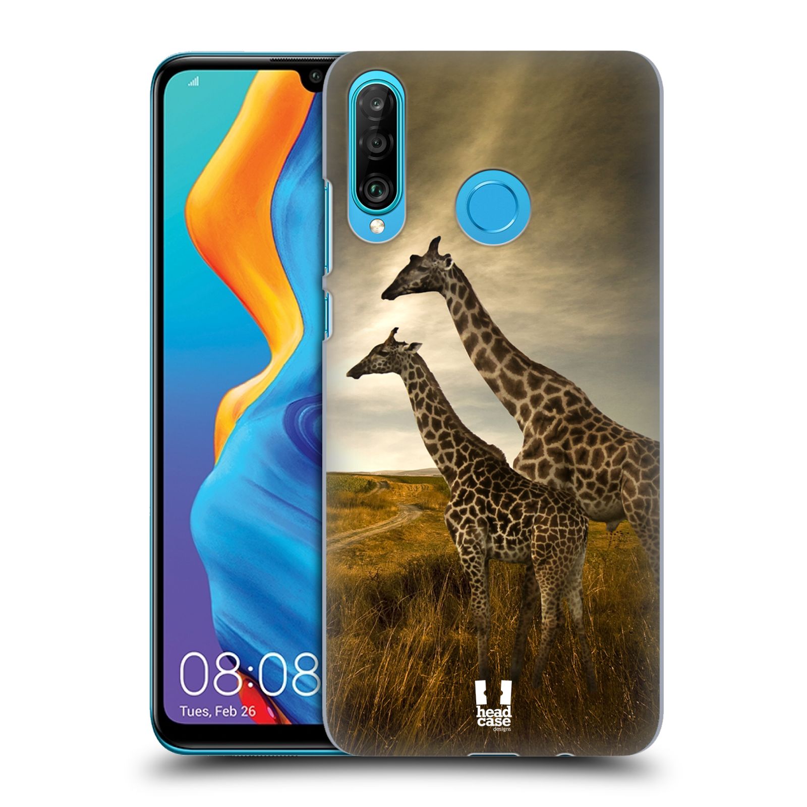 Zadní obal pro mobil Huawei P30 LITE - HEAD CASE - Svět zvířat žirafy