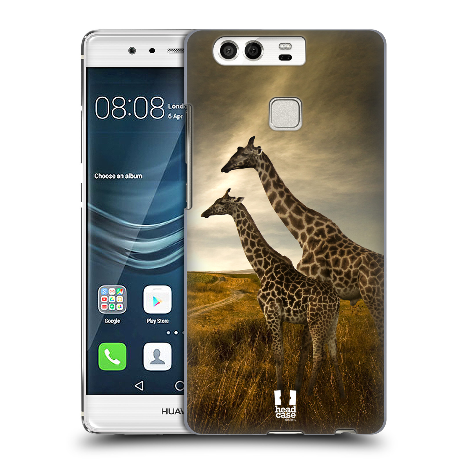 HEAD CASE plastový obal na mobil Huawei P9 / P9 DUAL SIM vzor Divočina, Divoký život a zvířata foto AFRIKA ŽIRAFY VÝHLED